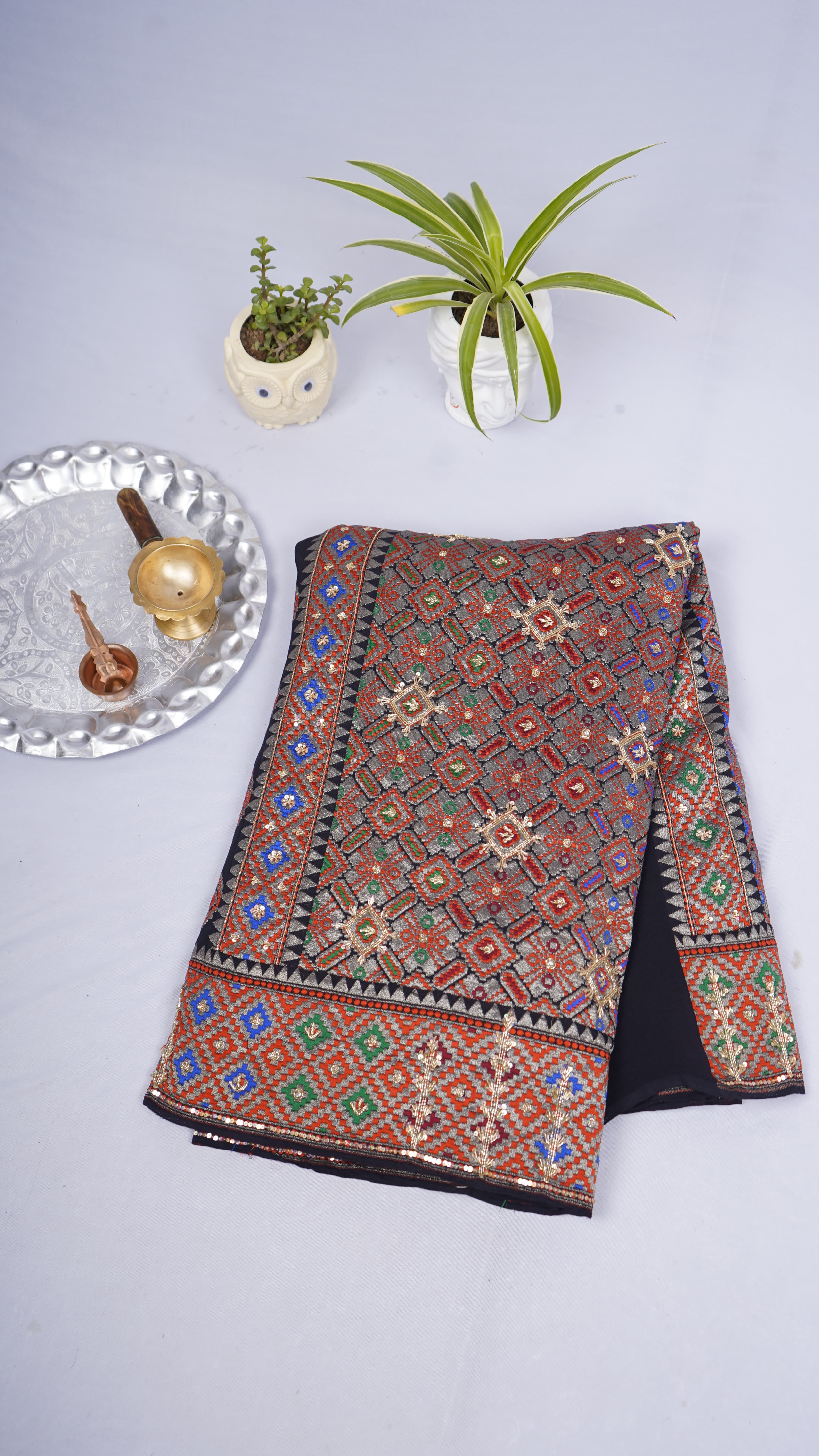 Pure Banarasi Handloom Khaddi Georgette Handwork Saree