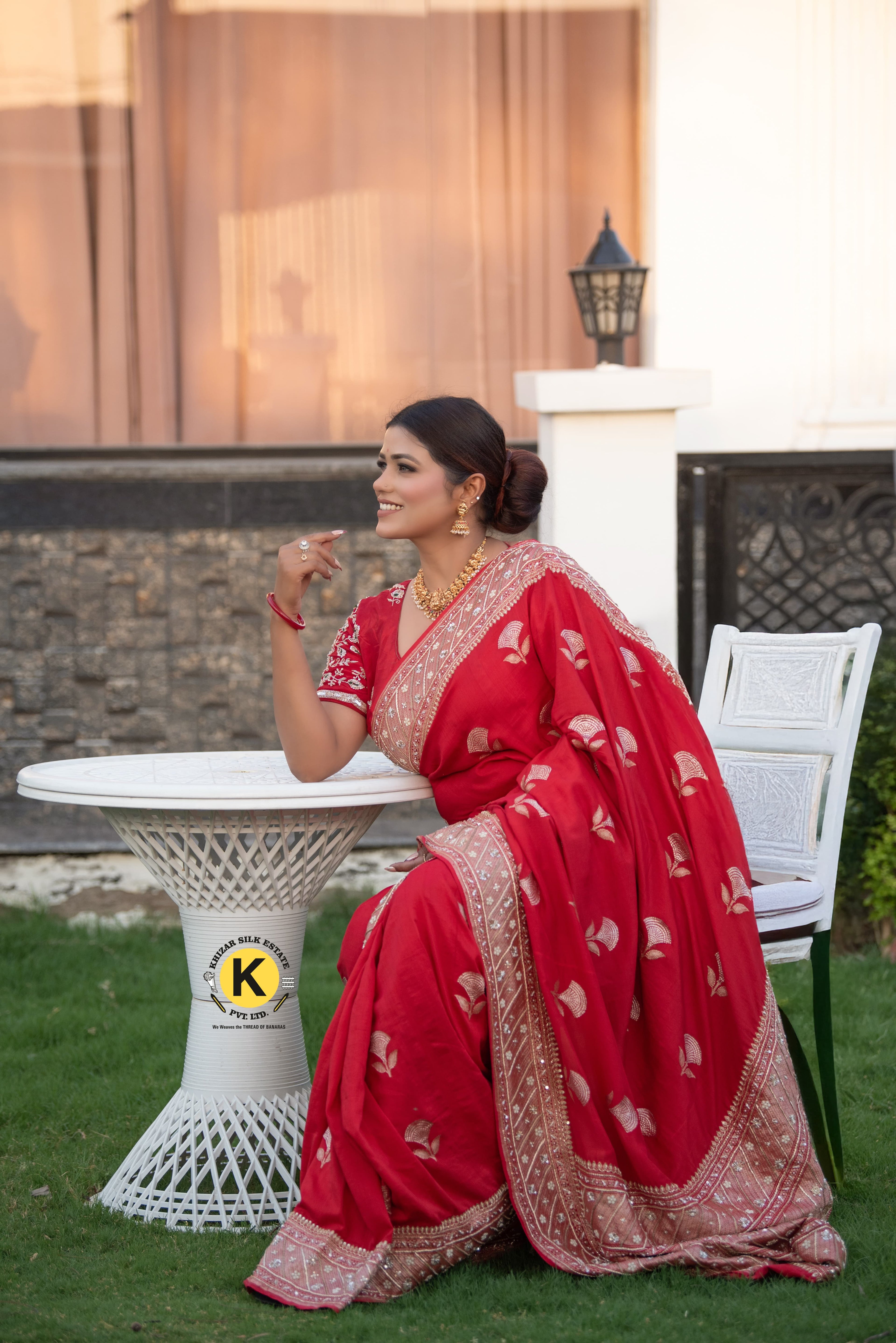 Pure Banarasi Handloom Real Zari Mashru Kadhwa Handwoven & Hand Work Saree