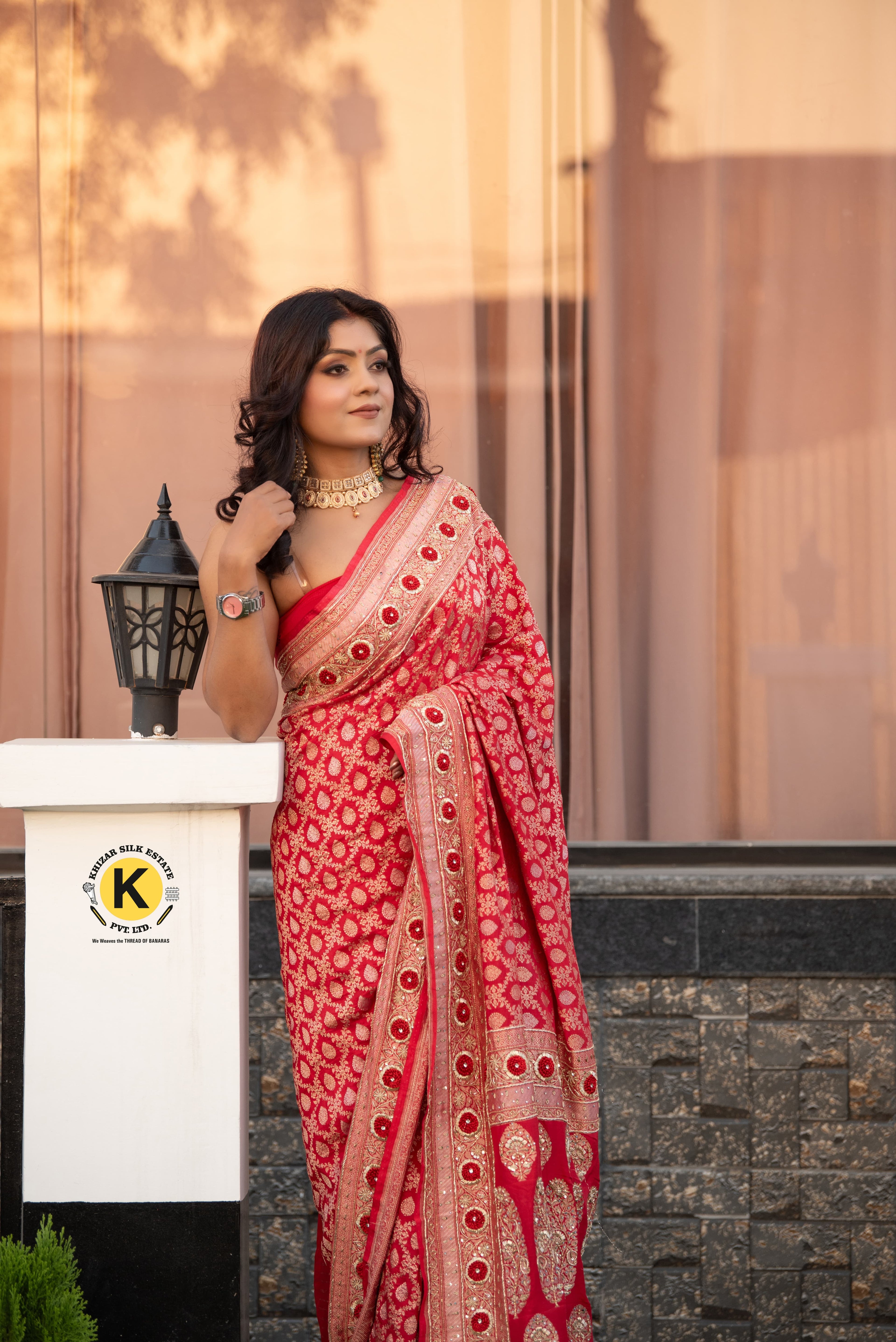 Pure Banarasi Handloom Katan Silk Real Zari Handwork Saree