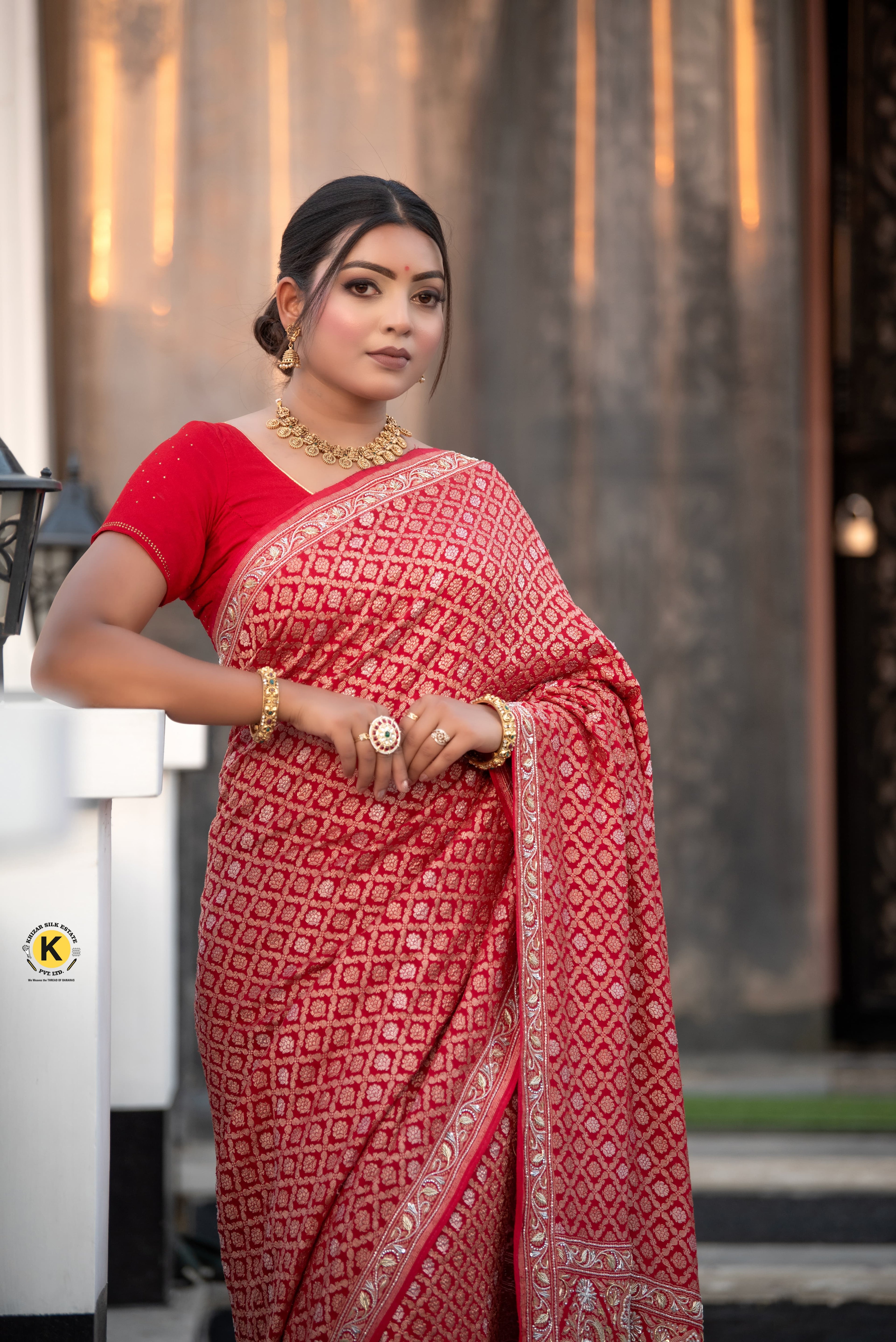 Pure Banarasi Handloom Real Zari Handwork Saree