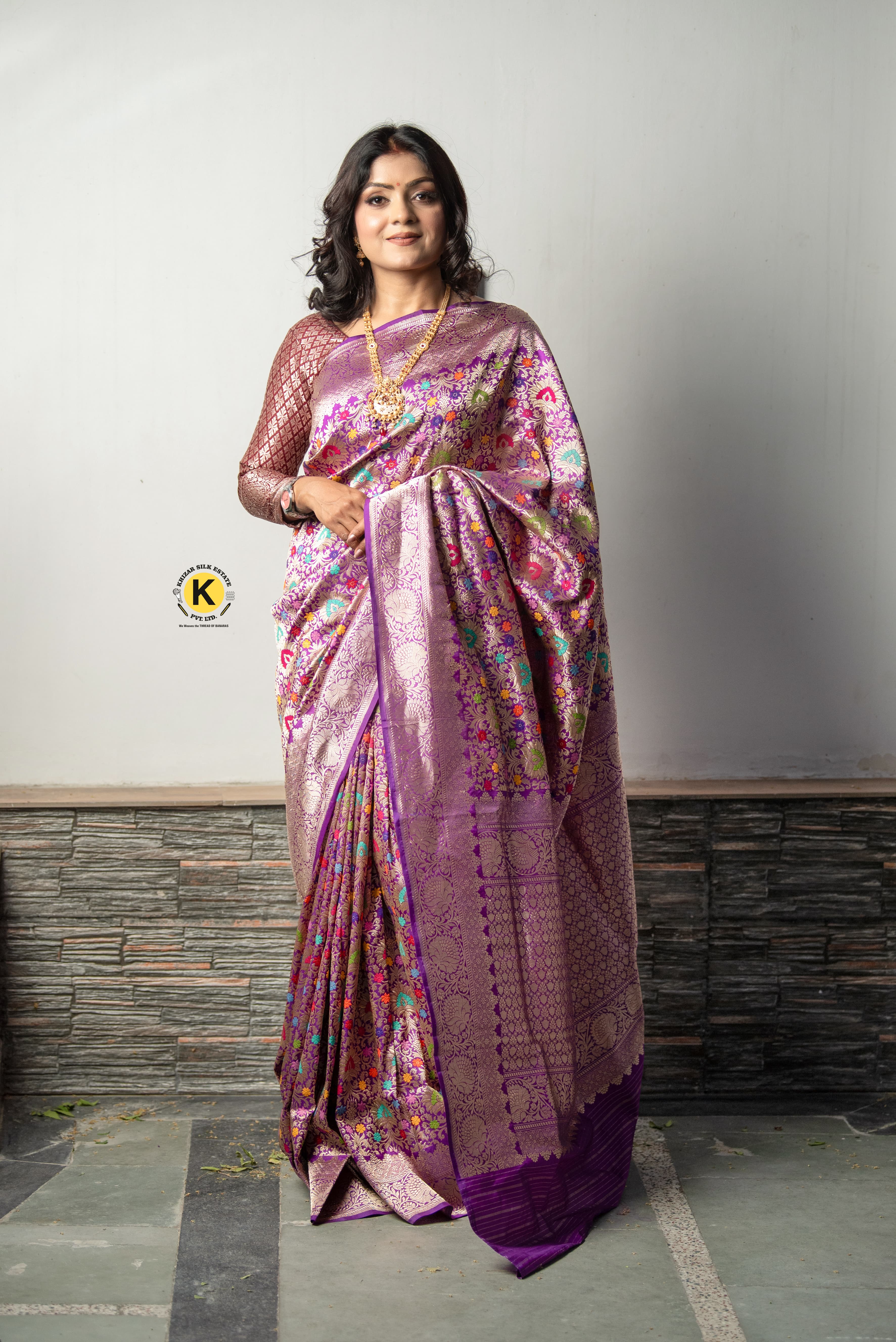 Pure Banarasi Handloom Katan Kinkhwab Saree