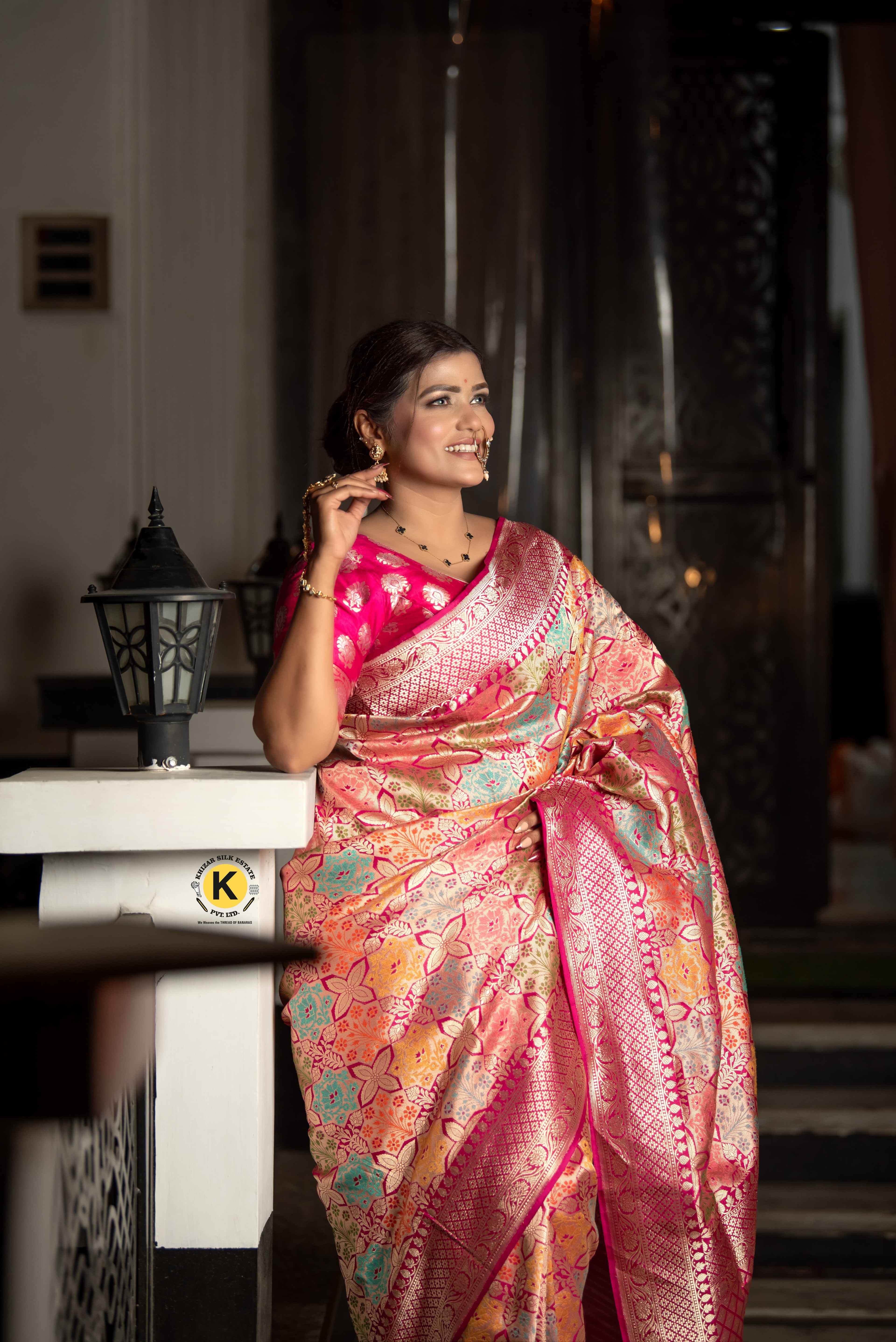 Pure Banarasi Handloom Katan Kinkhwab Saree