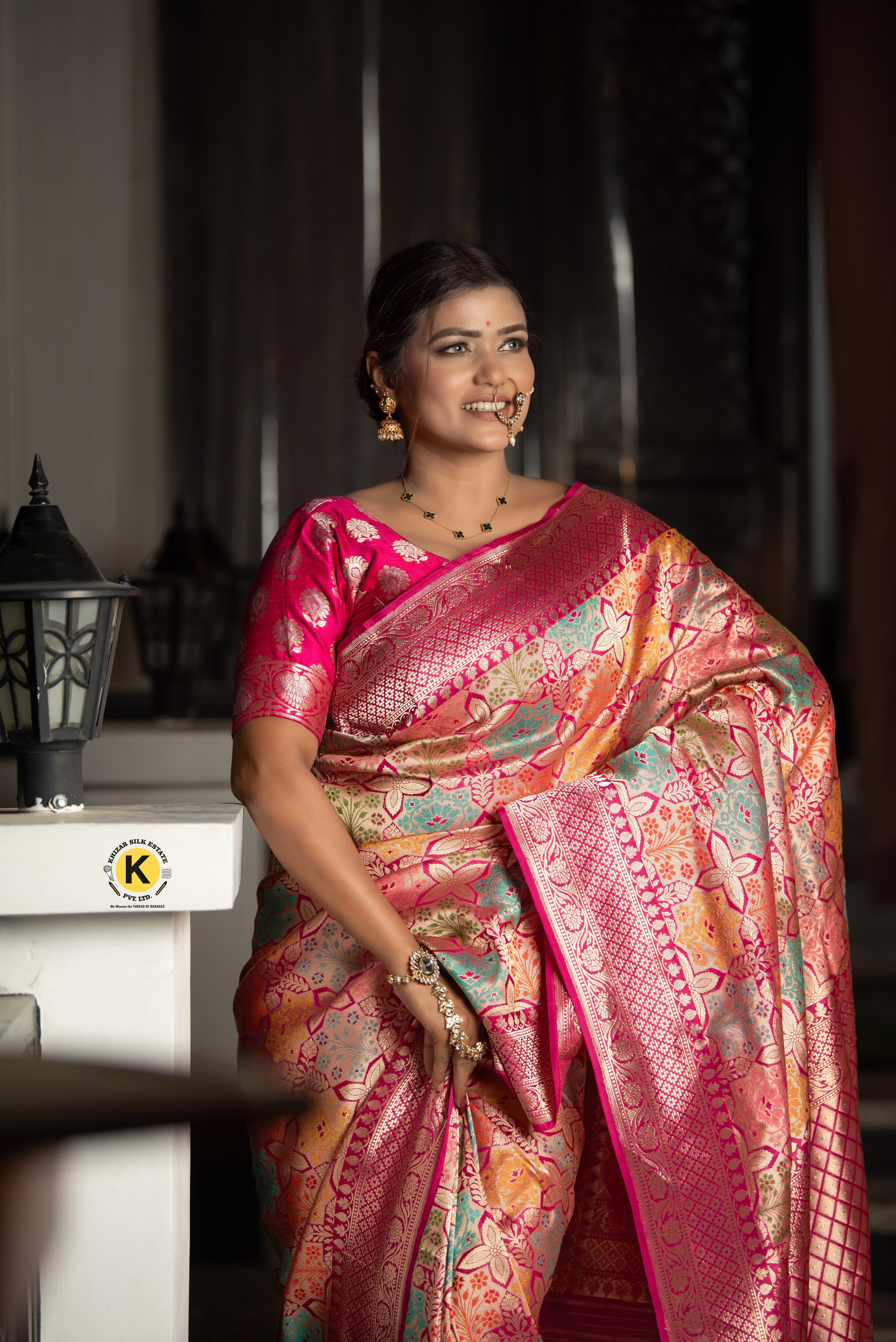 Pure Banarasi Handloom Katan Kinkhwab Saree