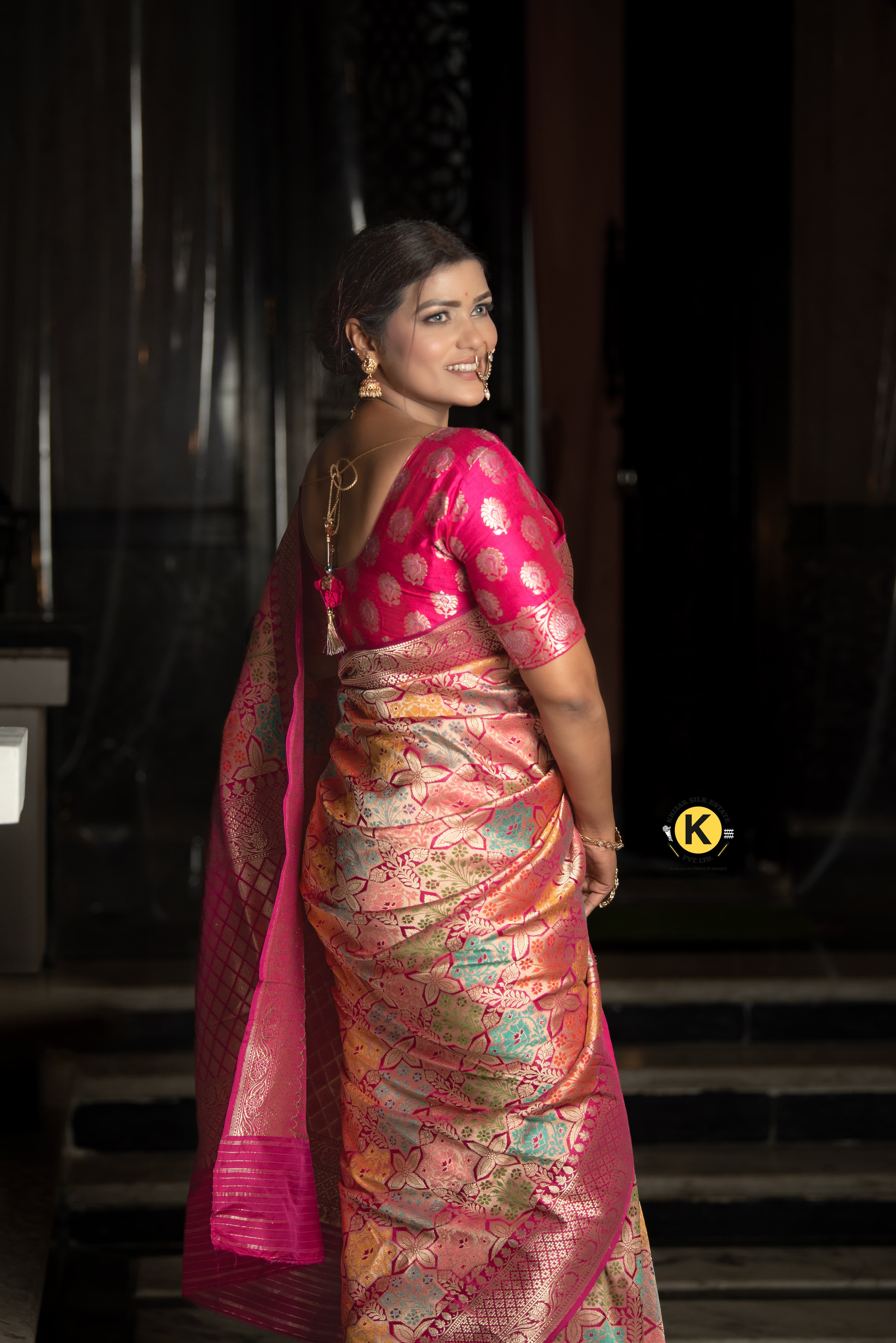 Pure Banarasi Handloom Katan Kinkhwab Saree
