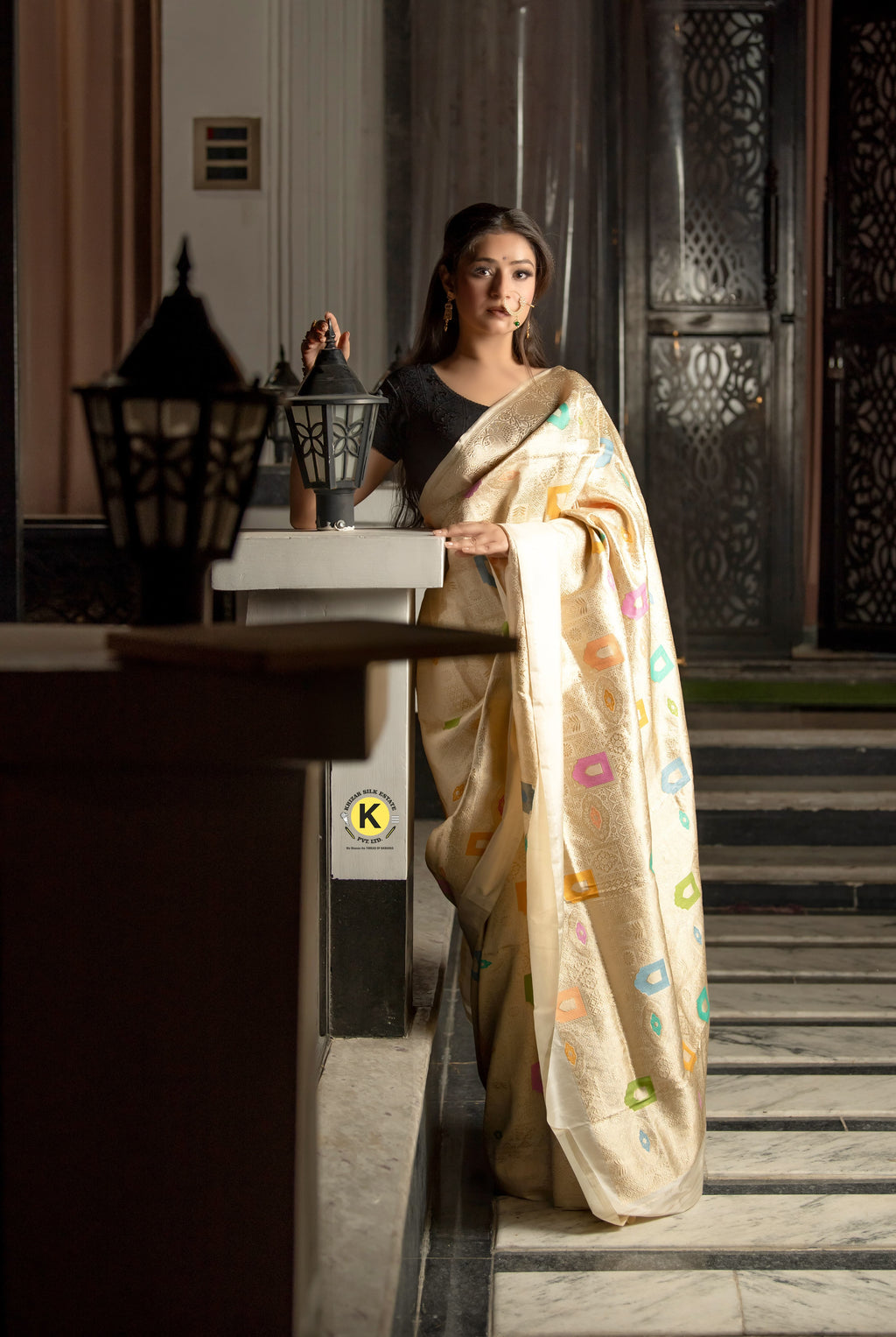 Pure Banarasi Handloom Katan Kinkhwab Saree