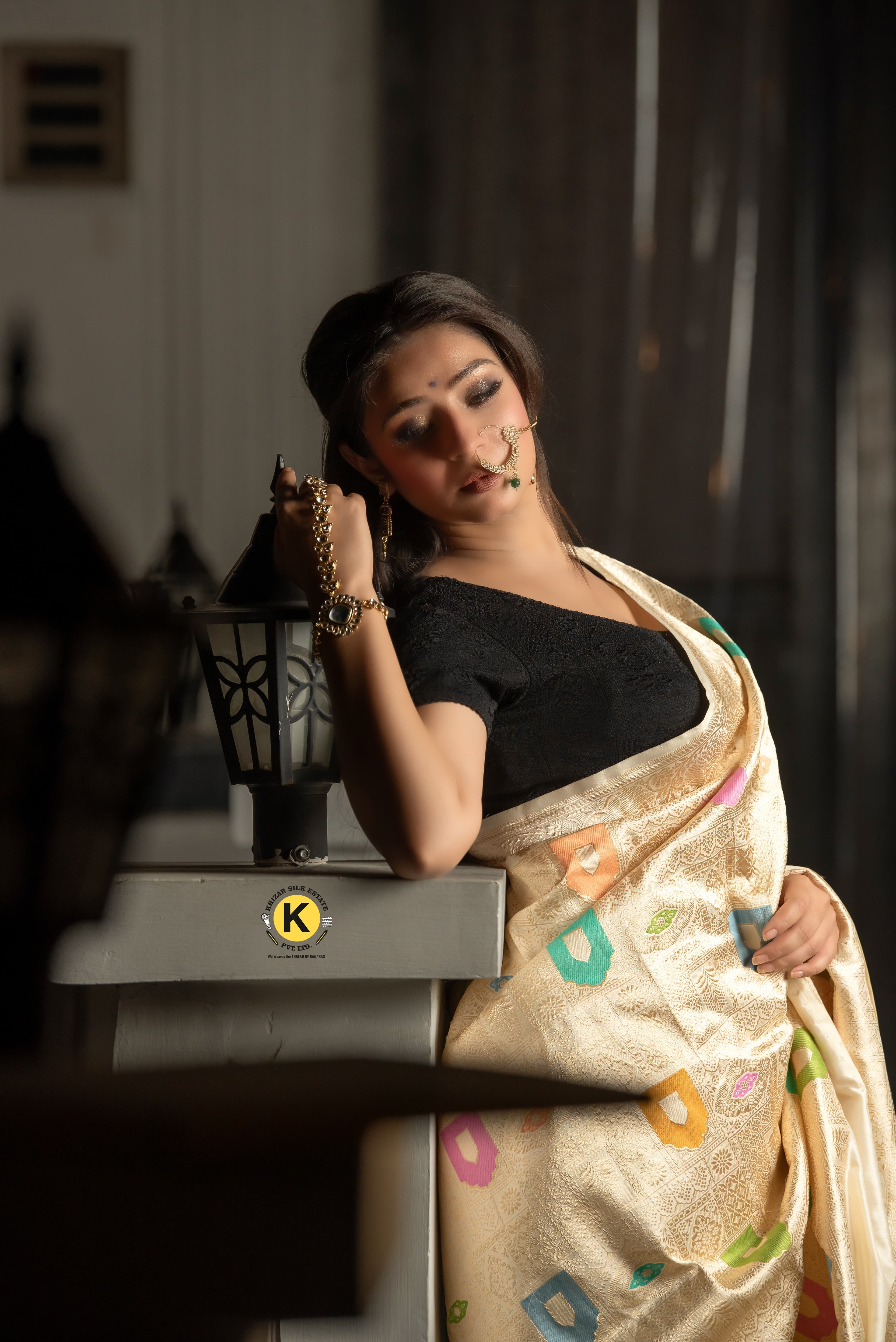 Pure Banarasi Handloom Katan Kinkhwab Saree