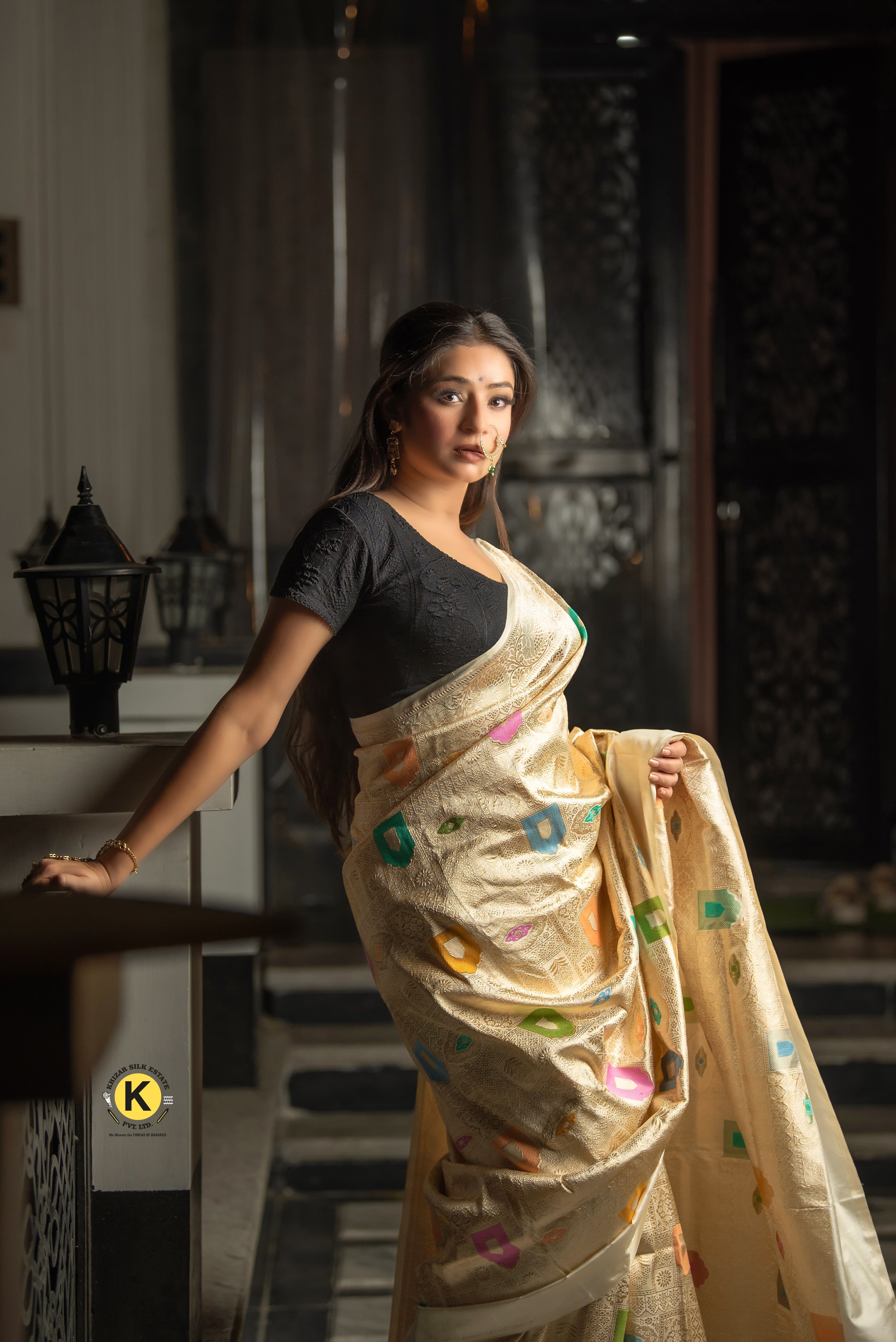 Pure Banarasi Handloom Katan Kinkhwab Saree
