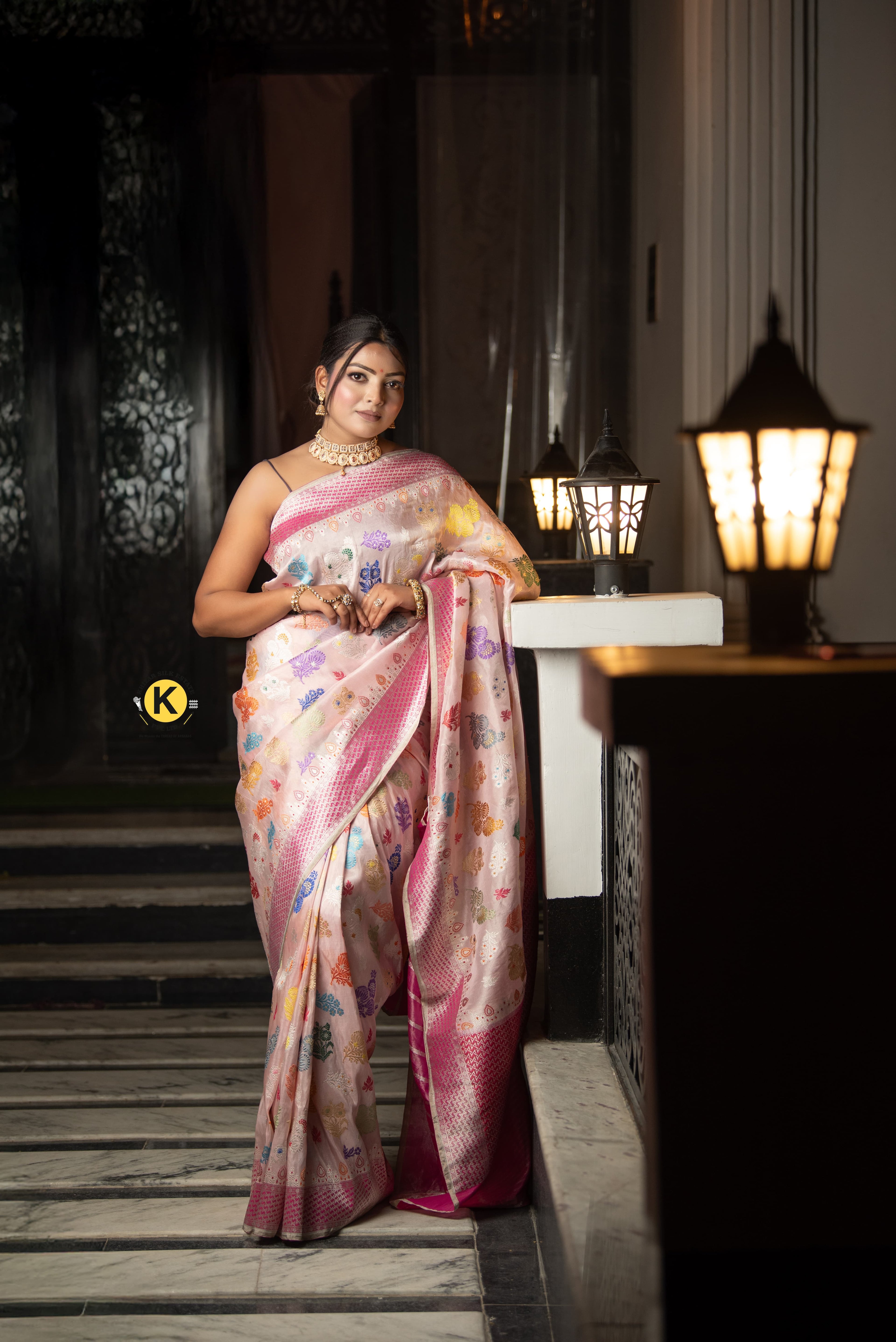 Pure Banarasi Handloom Tissue Katan Saree