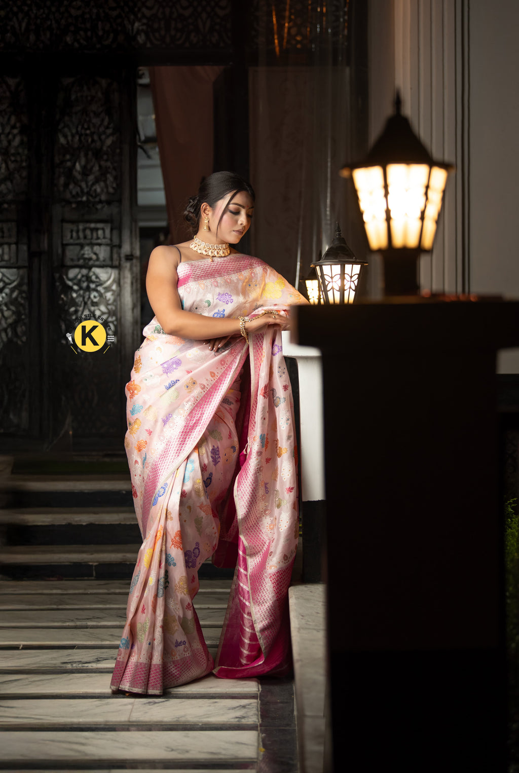 Pure Banarasi Handloom Tissue Katan Saree