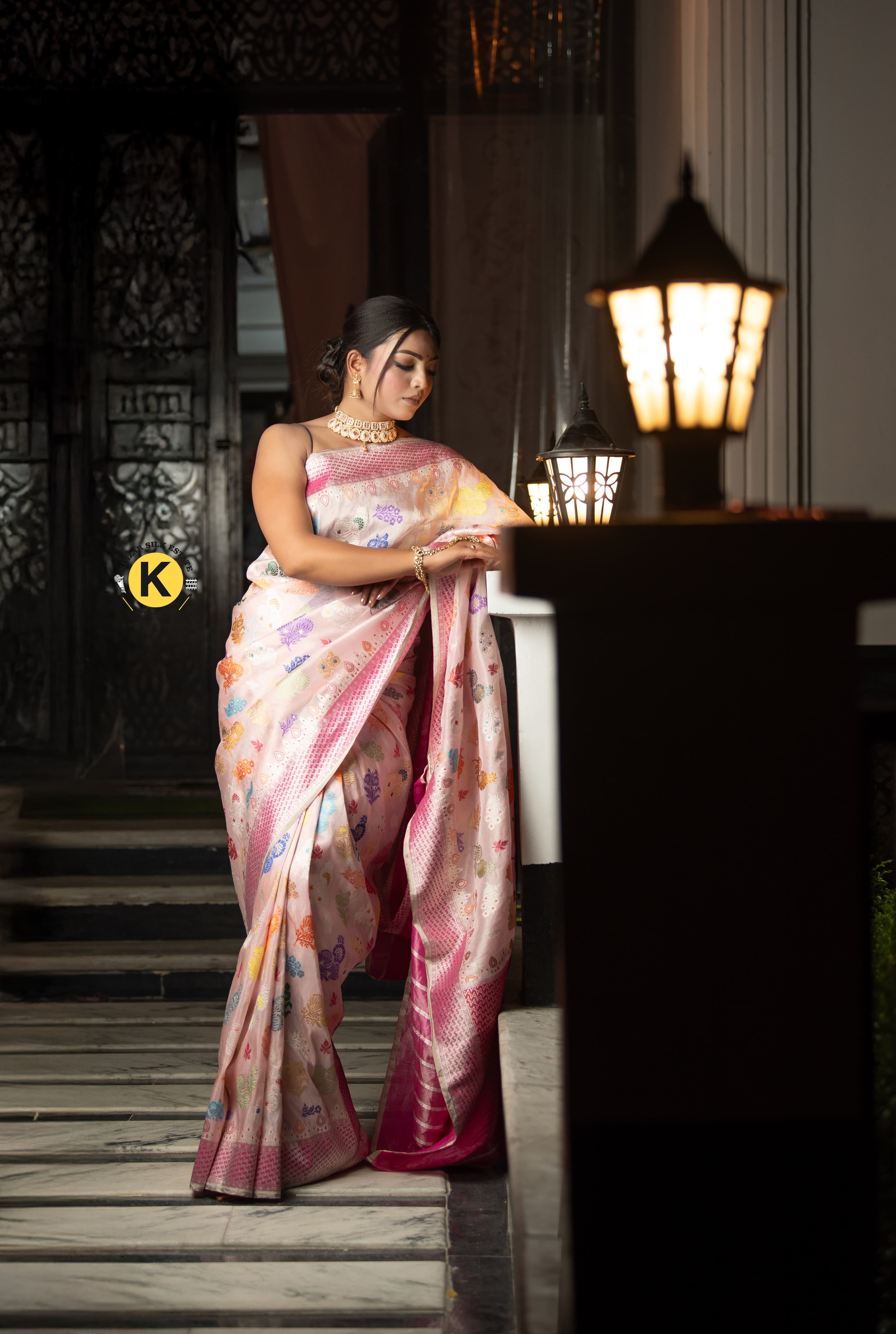 Pure Banarasi Handloom Tissue Katan Saree