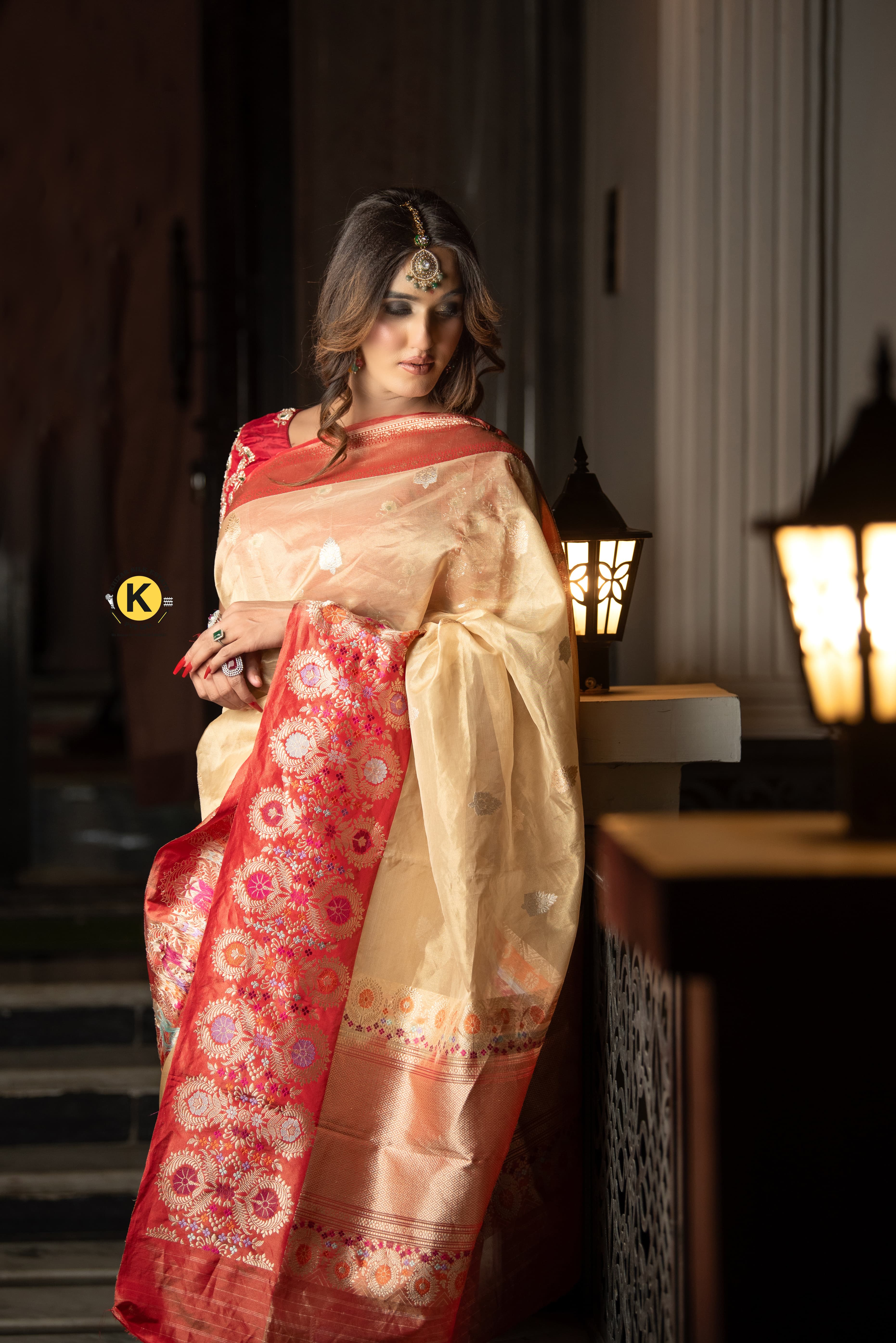Pure Banarasi Handloom Tissue Katan Saree