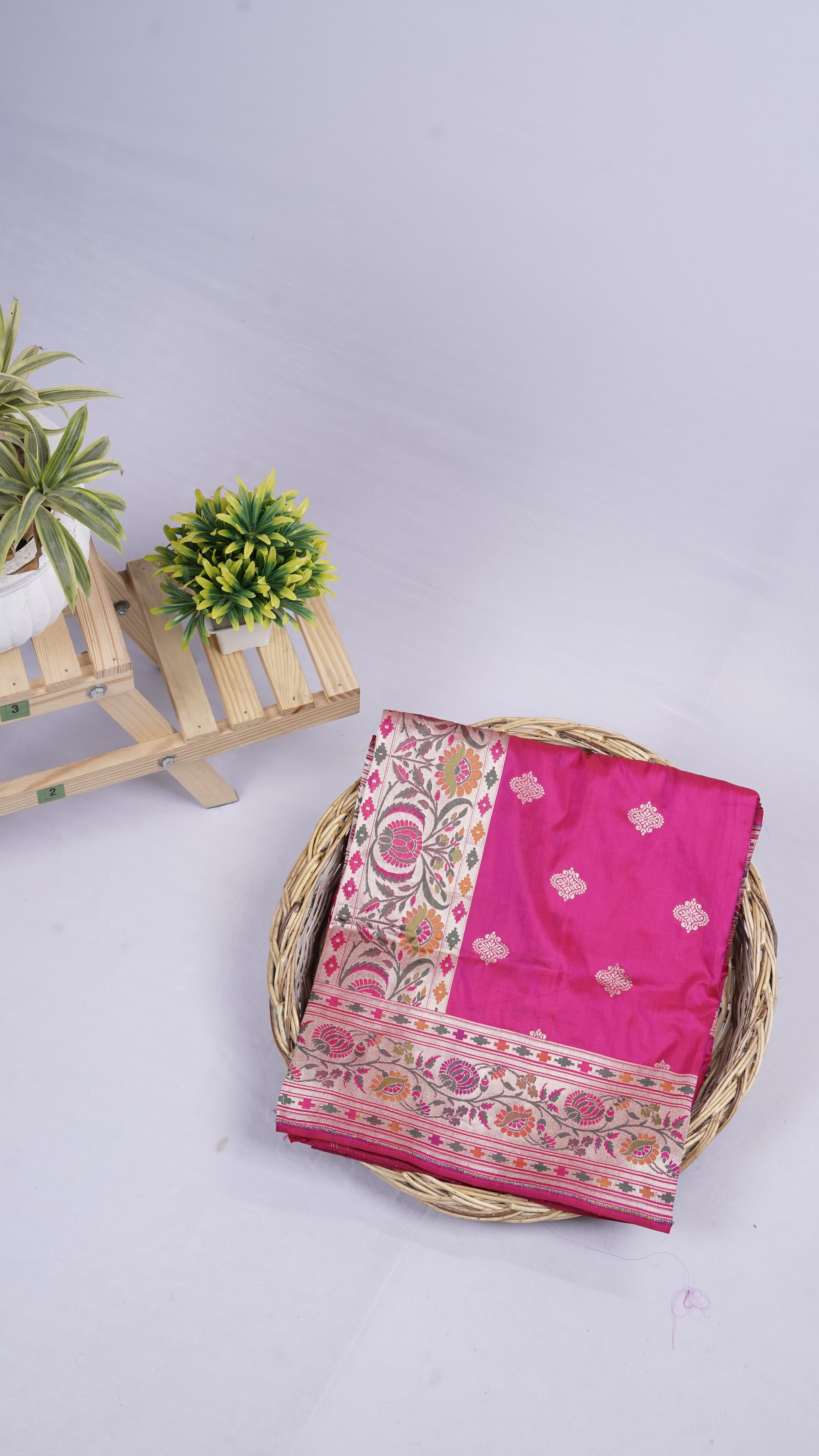 Pure Banarasi Handloom Katan Paithani Saree
