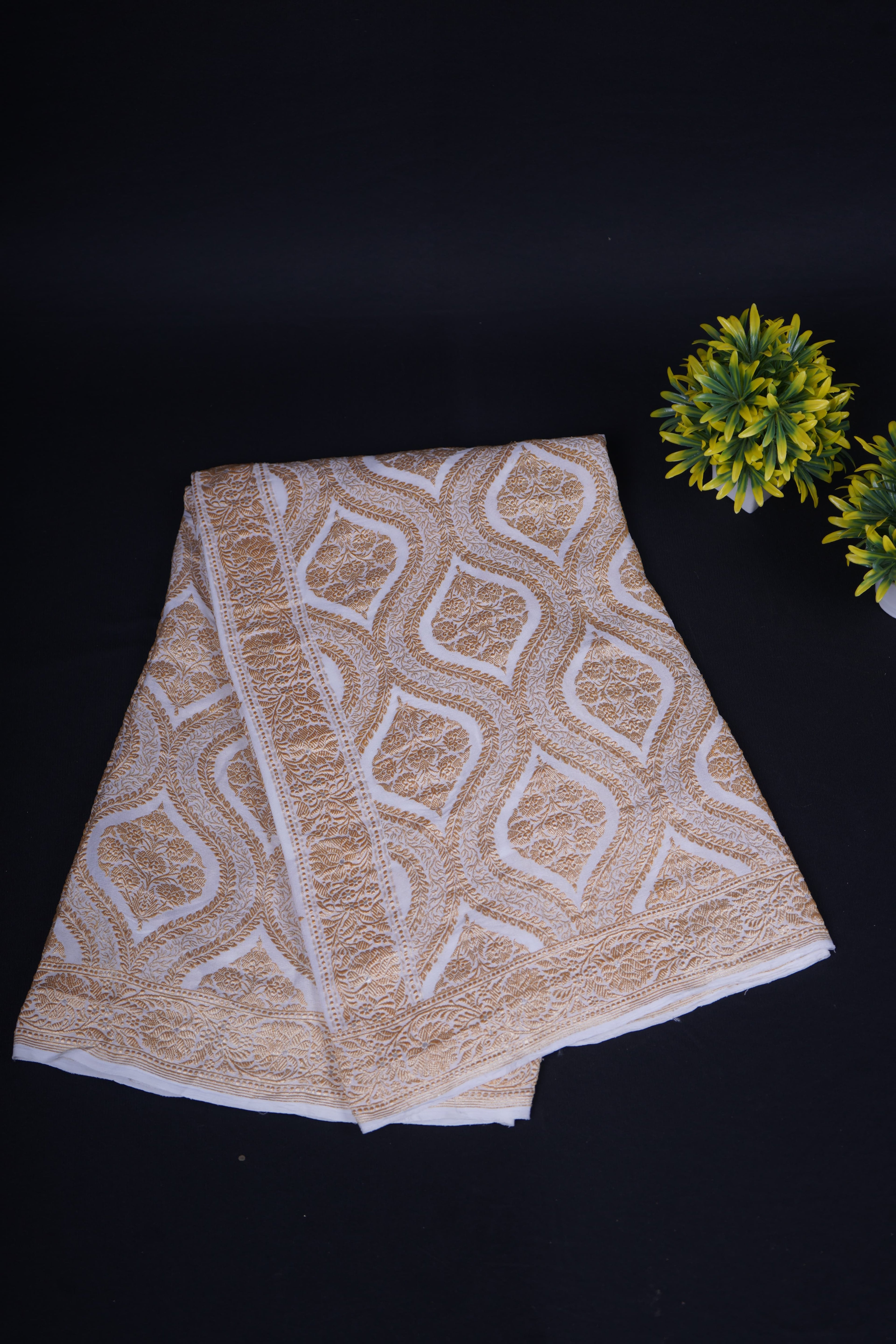 Pure Banarasi Handloom Khaddi Georgette Mehraab Real Zari  Saree