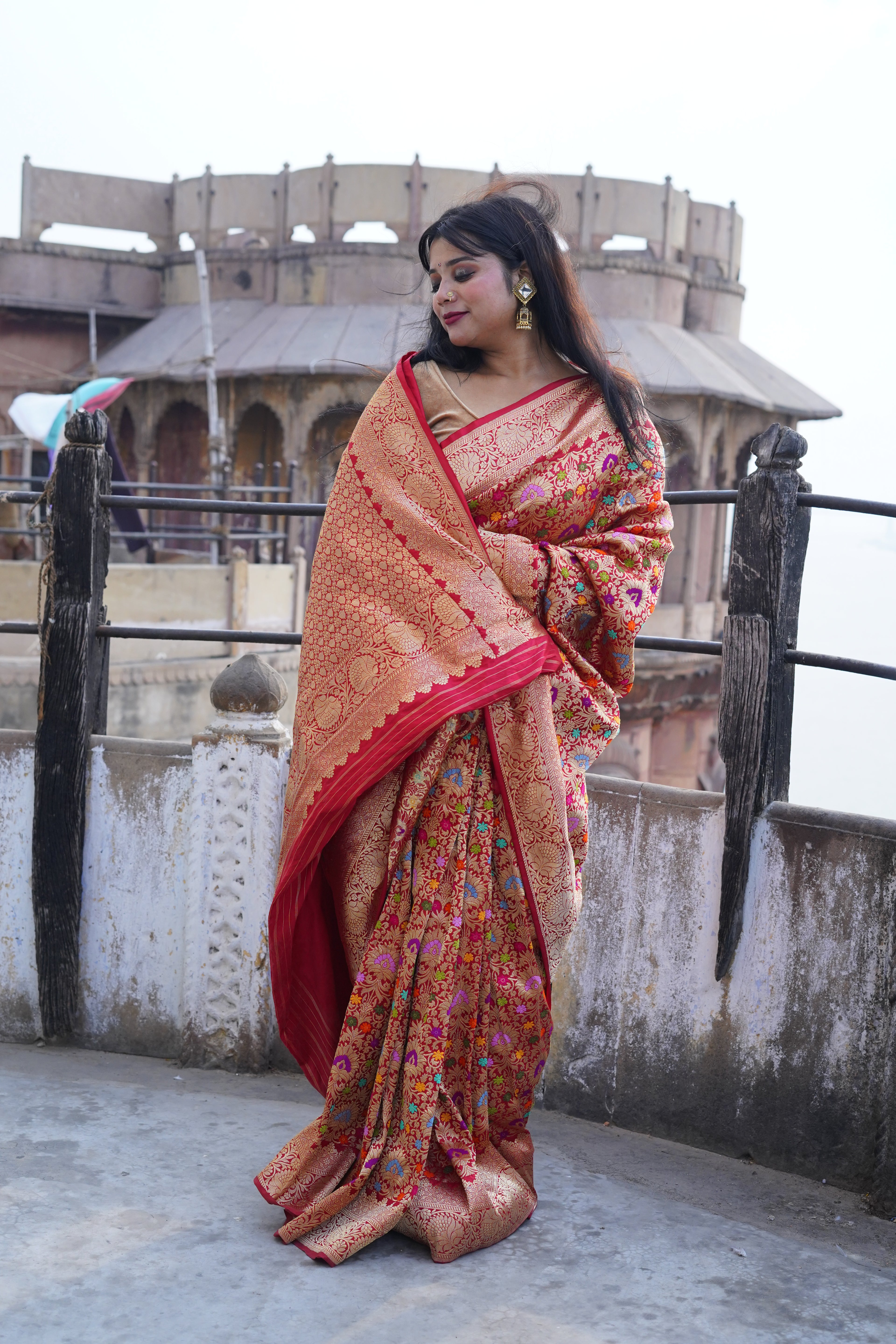 Pure Banarasi Handloom Katan Kinkhwab Saree