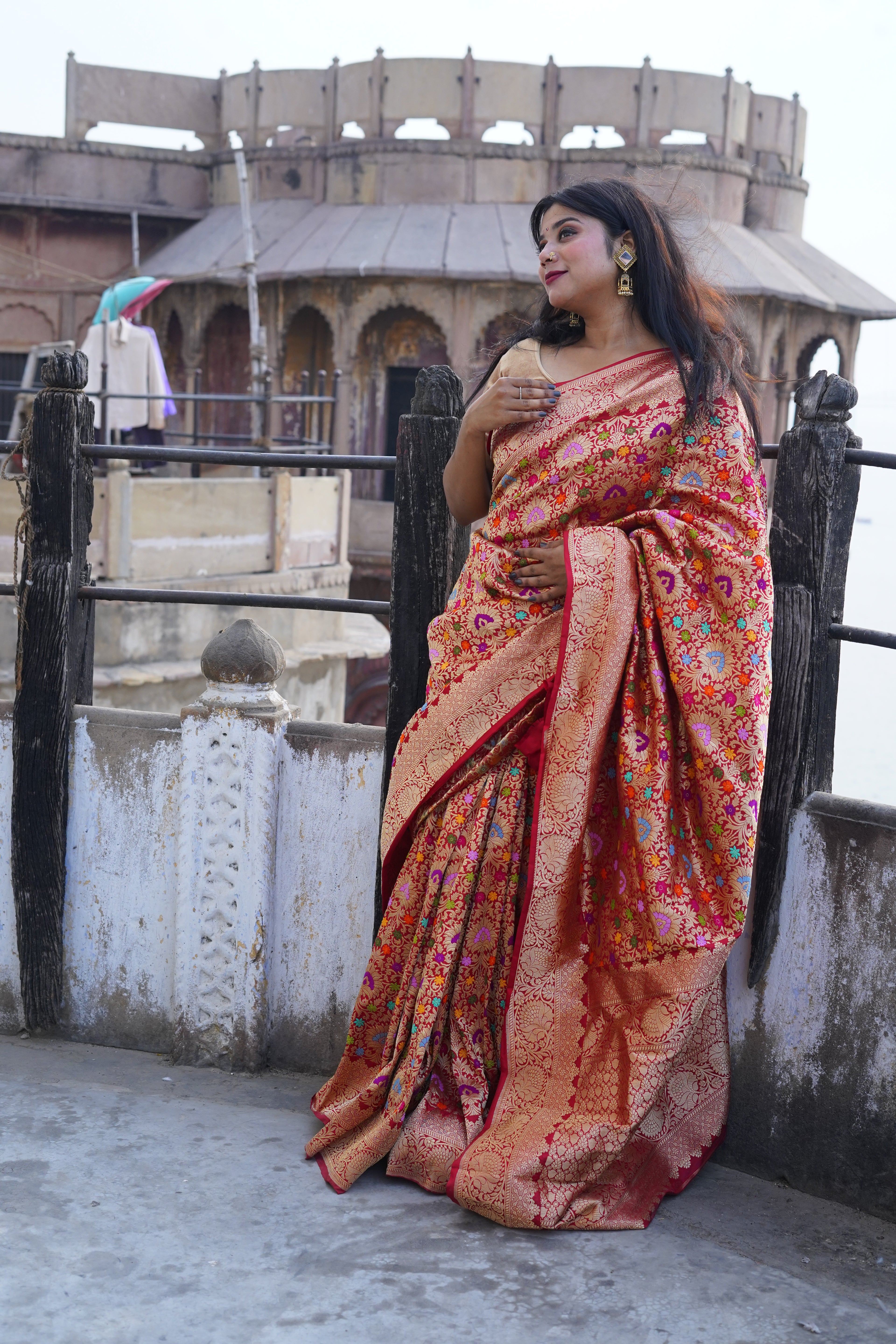 Pure Banarasi Handloom Katan Kinkhwab Saree