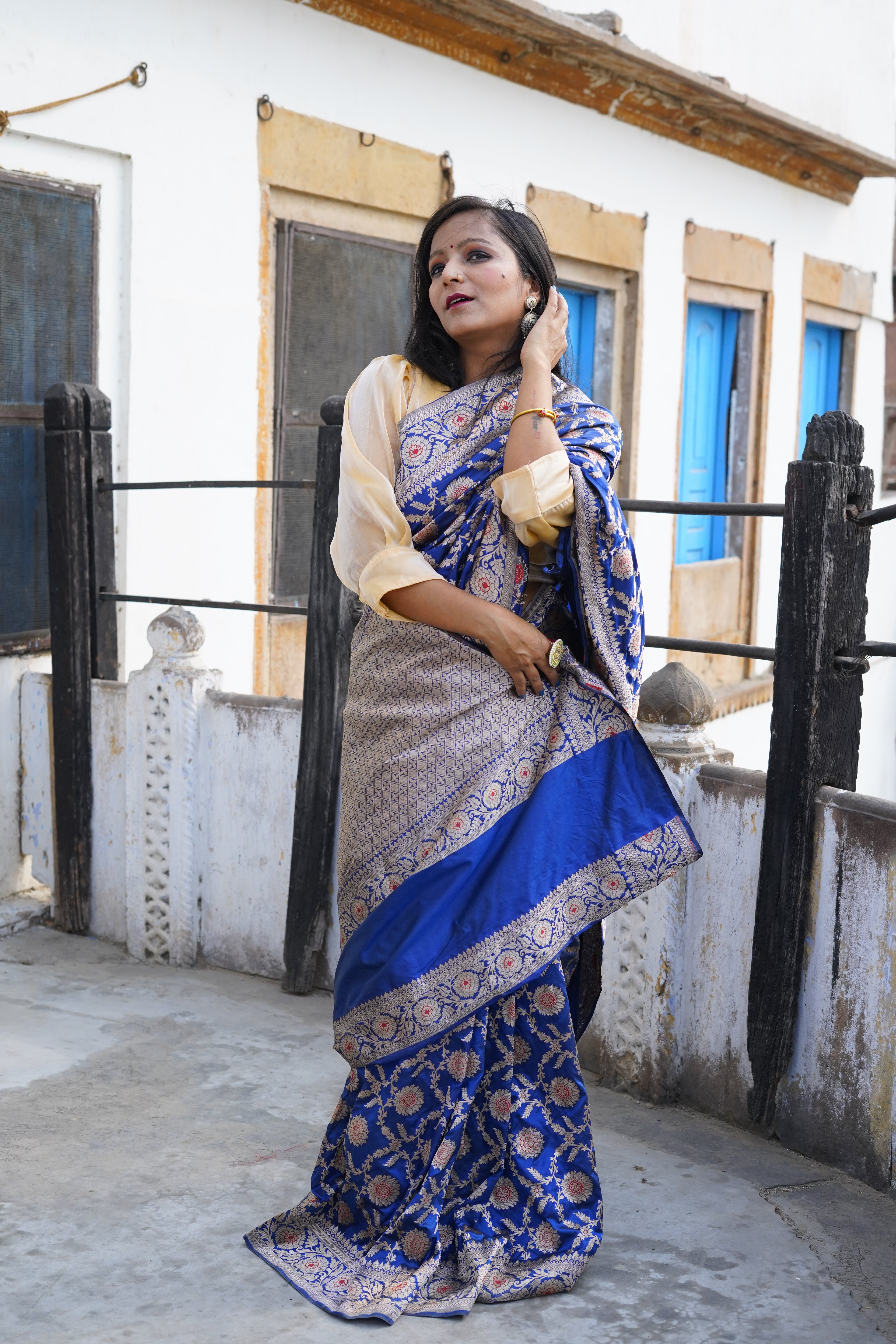 Pure Banarasi Handloom Katan Jamdani Patola Saree