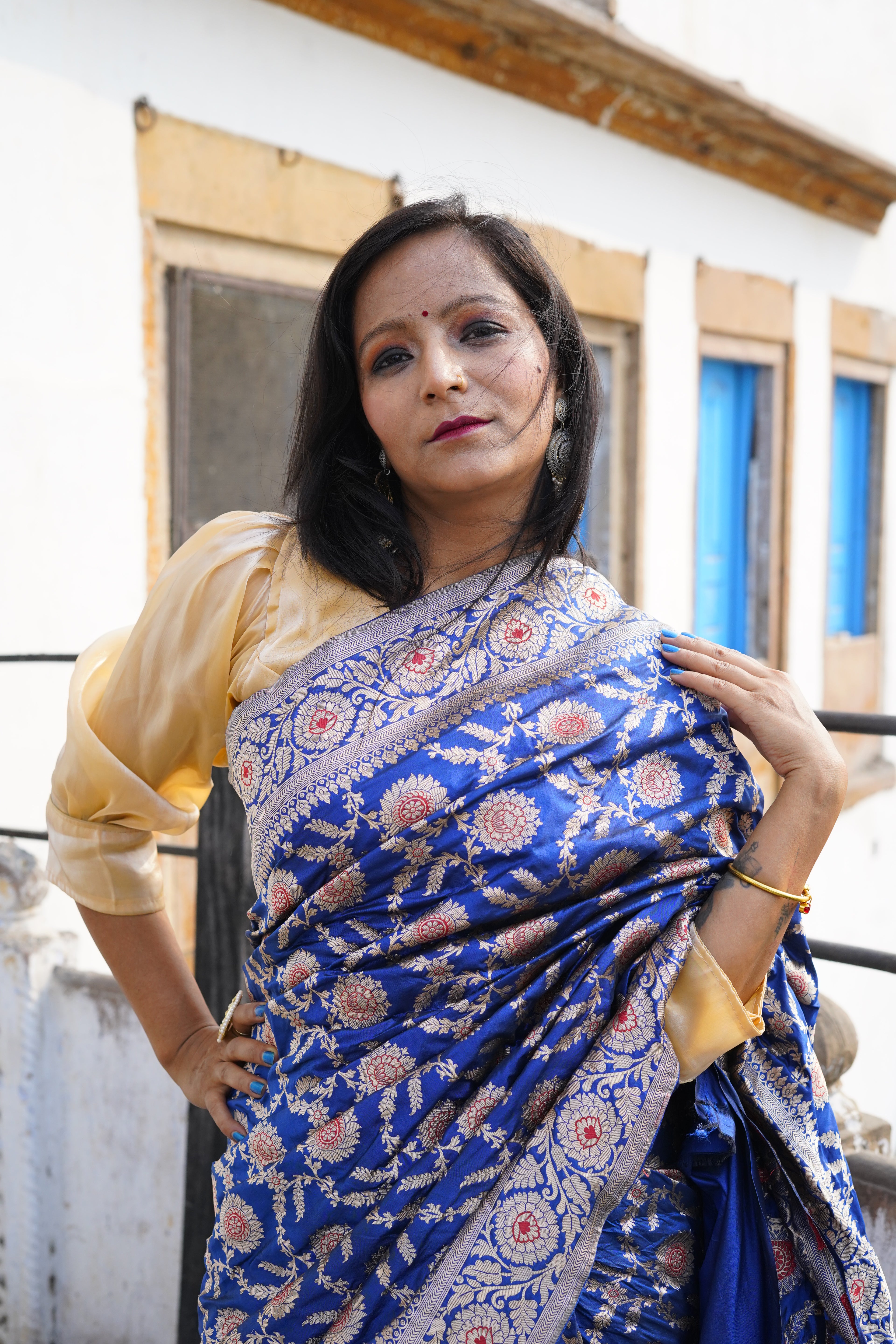 Pure Banarasi Handloom Katan Jamdani Patola Saree