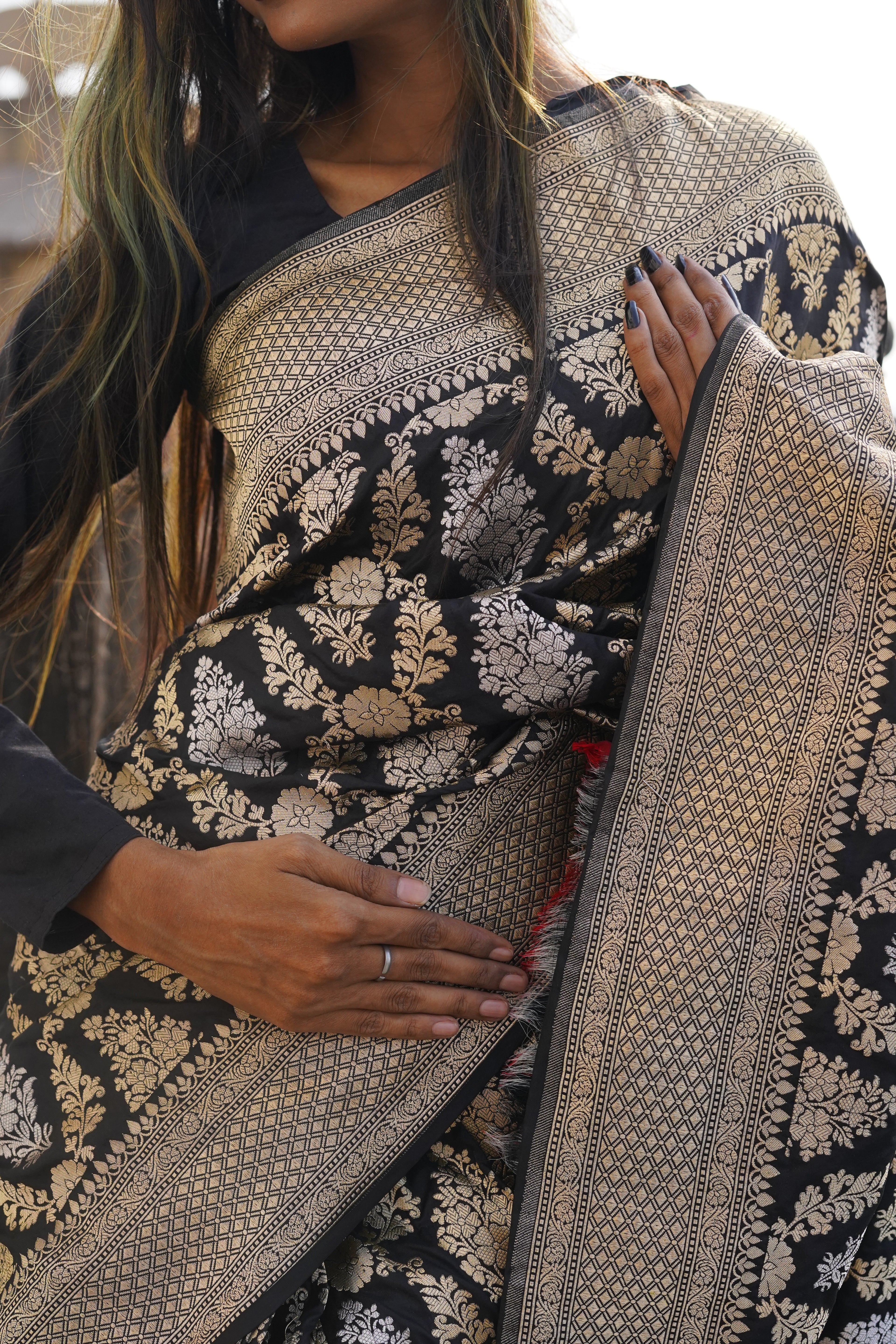 Pure Banarasi Handloom Katan Rupa Sona Patola Saree