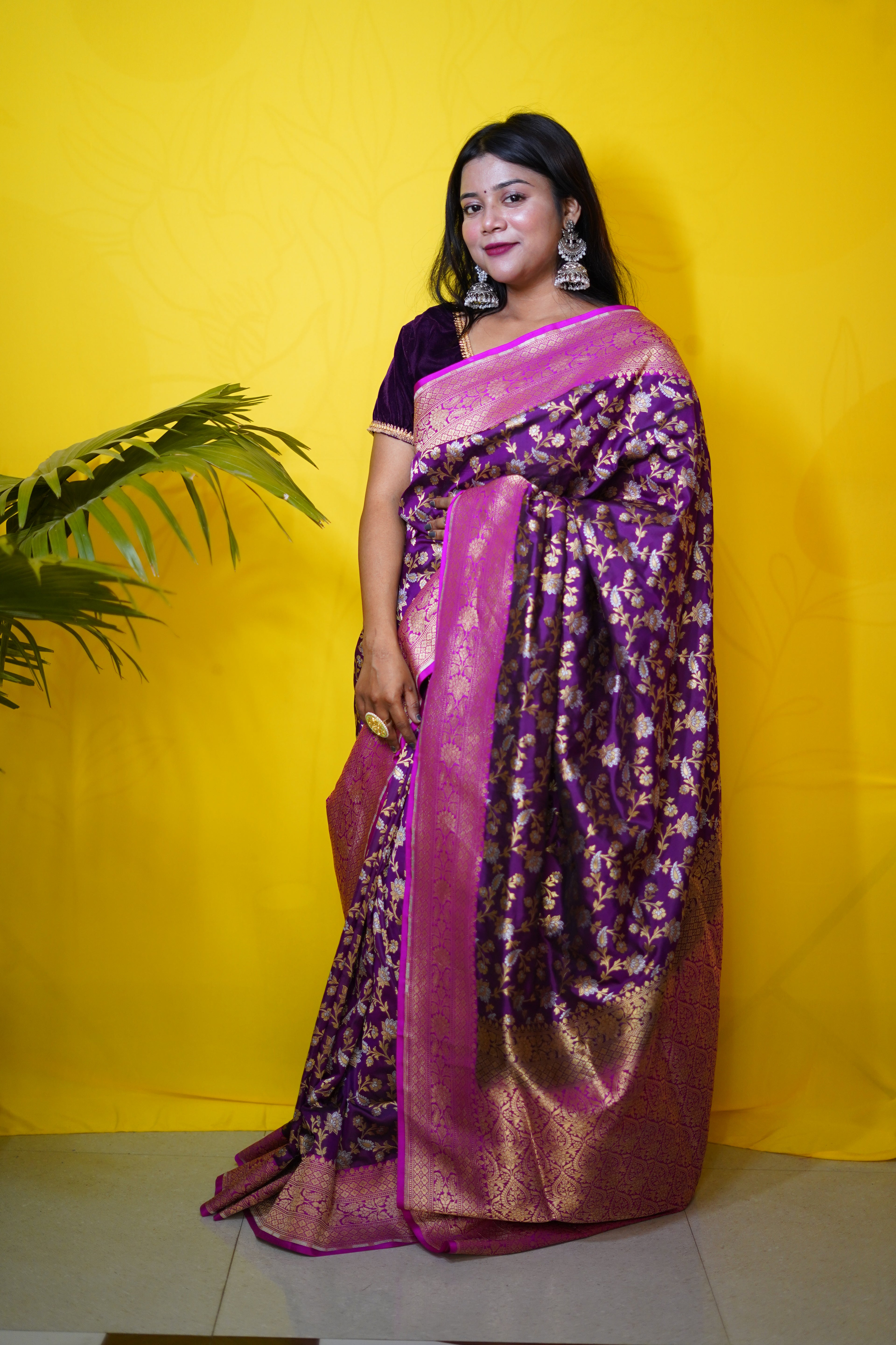 Pure Banarasi Handloom Katan Rupa Sona Patola Saree