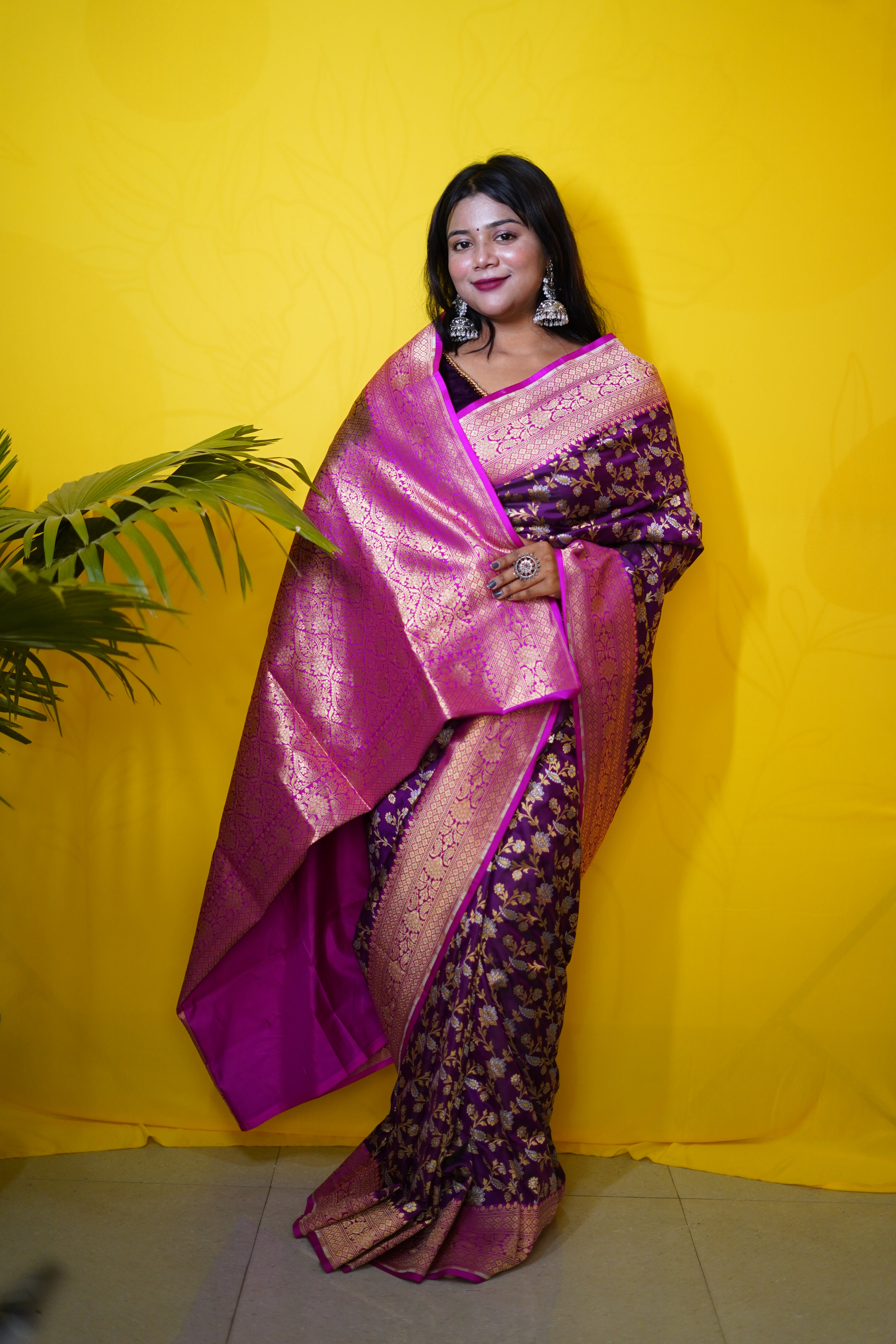 Pure Banarasi Handloom Katan Rupa Sona Patola Saree