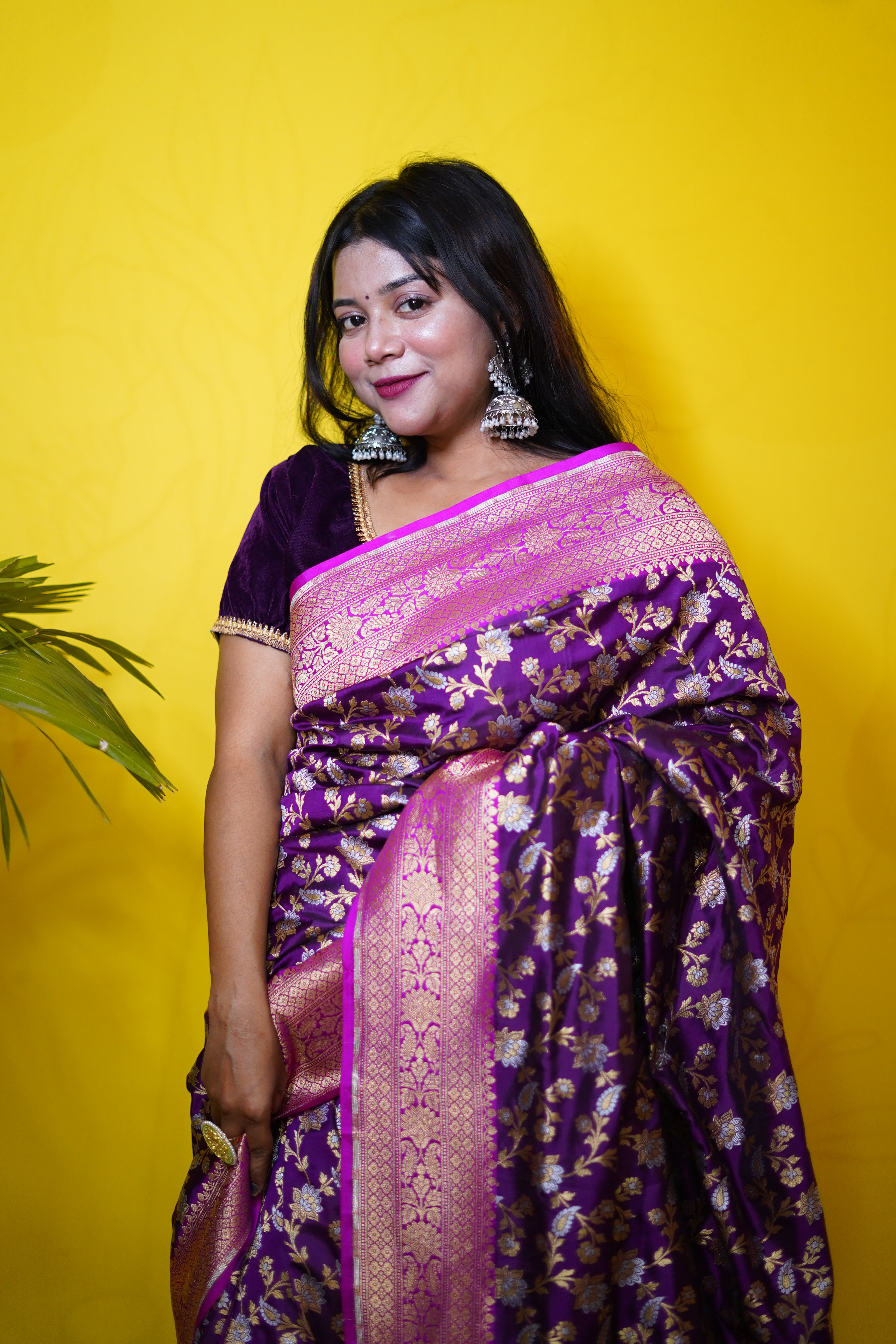 Pure Banarasi Handloom Katan Rupa Sona Patola Saree