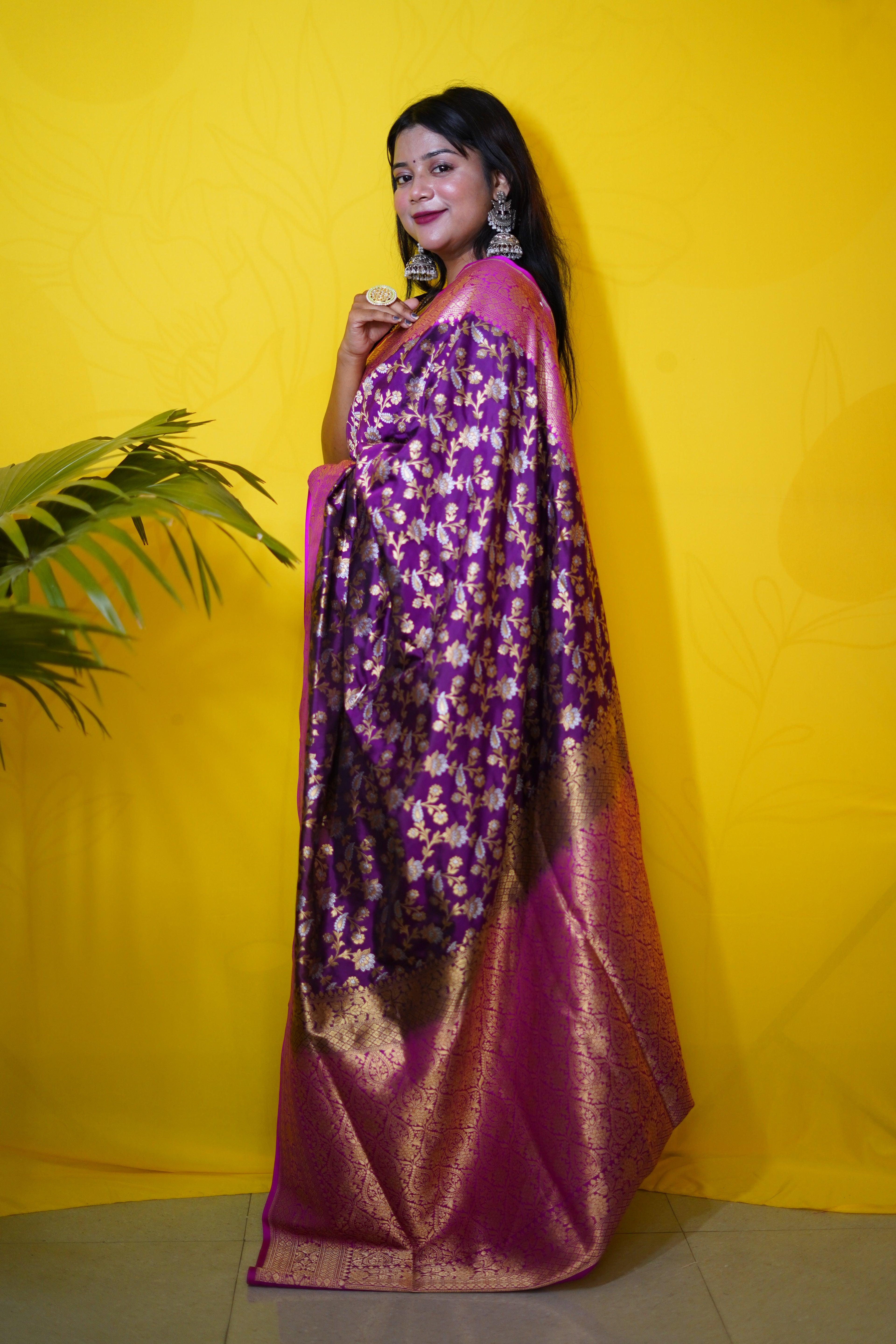 Pure Banarasi Handloom Katan Rupa Sona Patola Saree