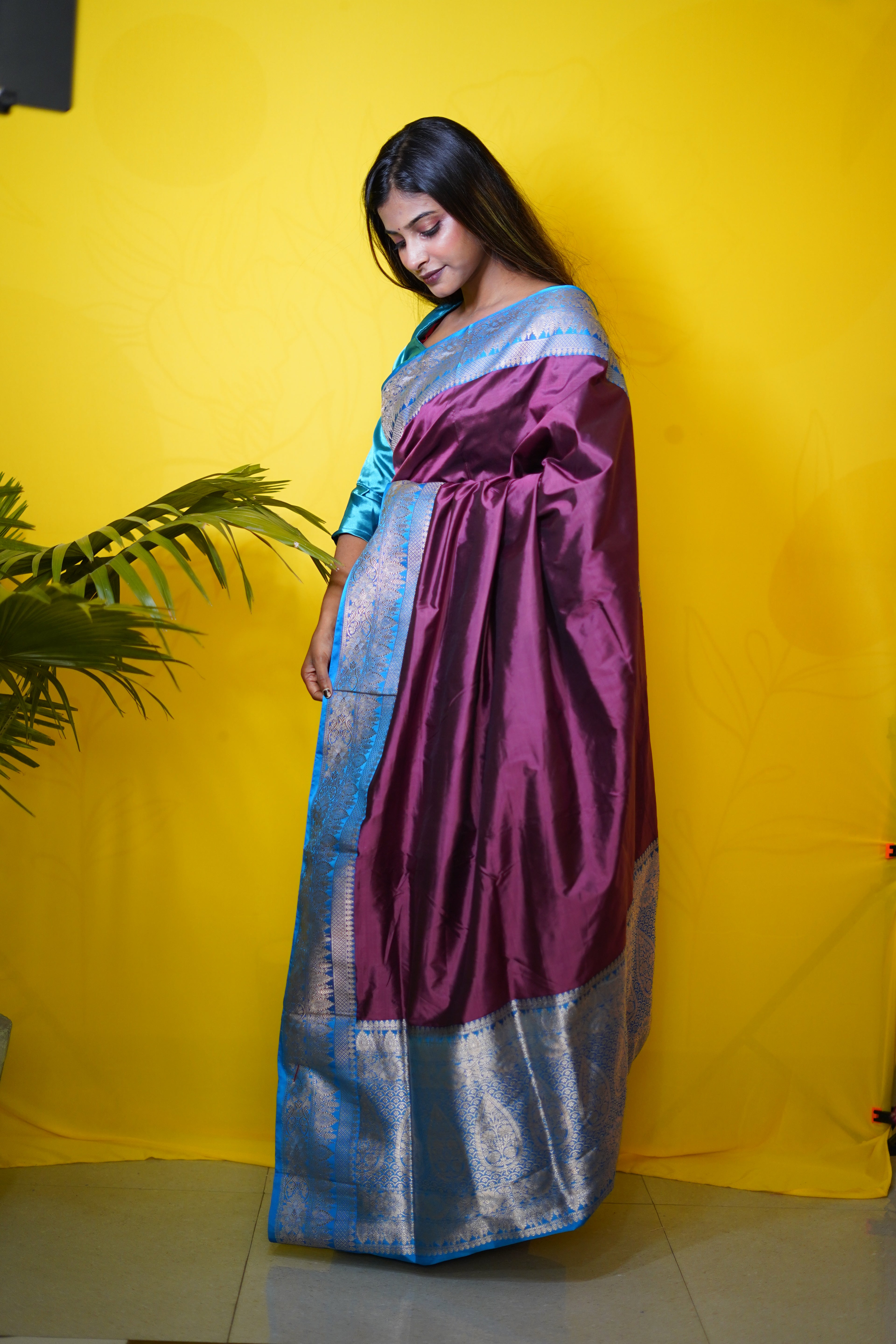 Pure Banarasi Handloom Katan Valkalam Saree