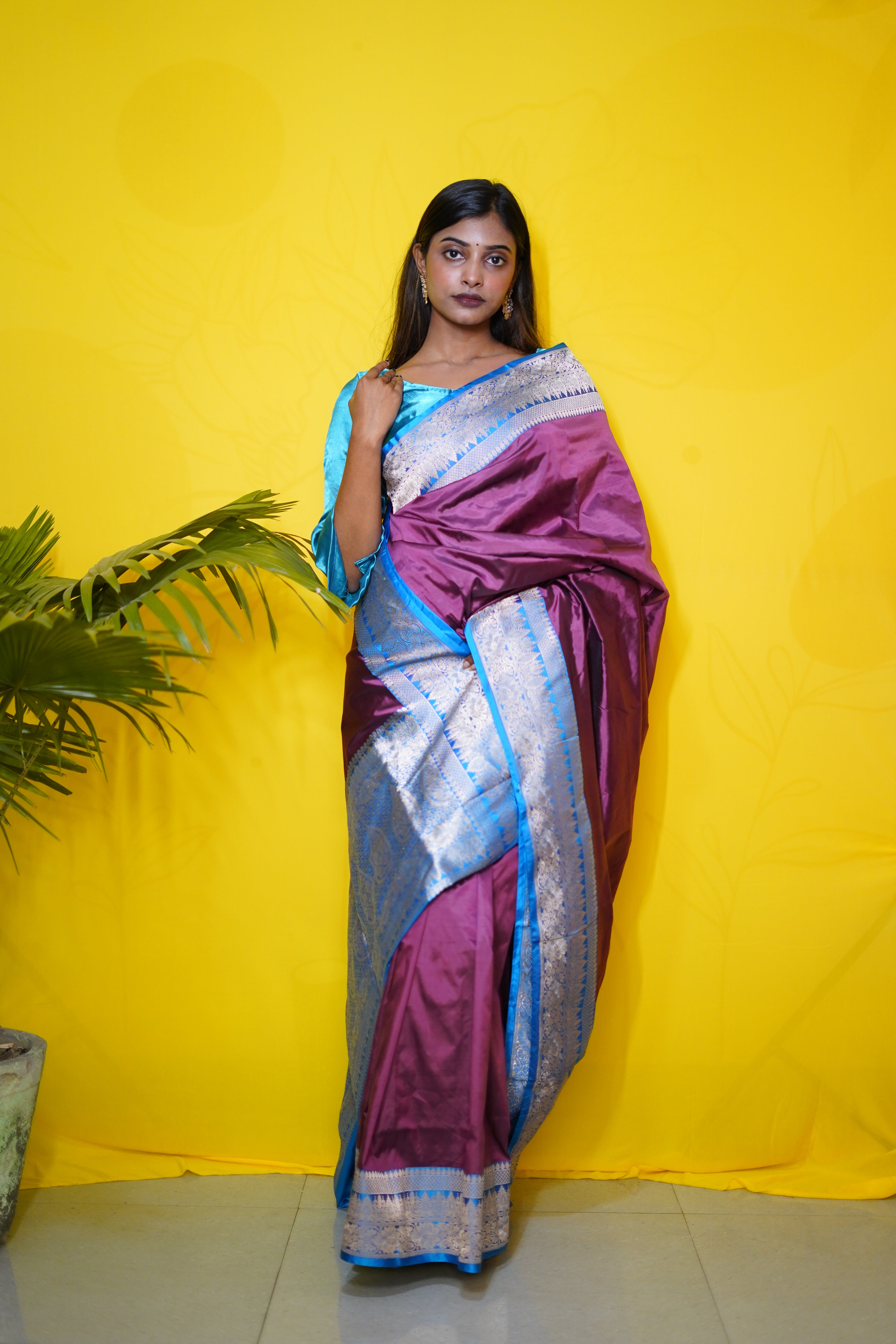 Pure Banarasi Handloom Katan Valkalam Saree
