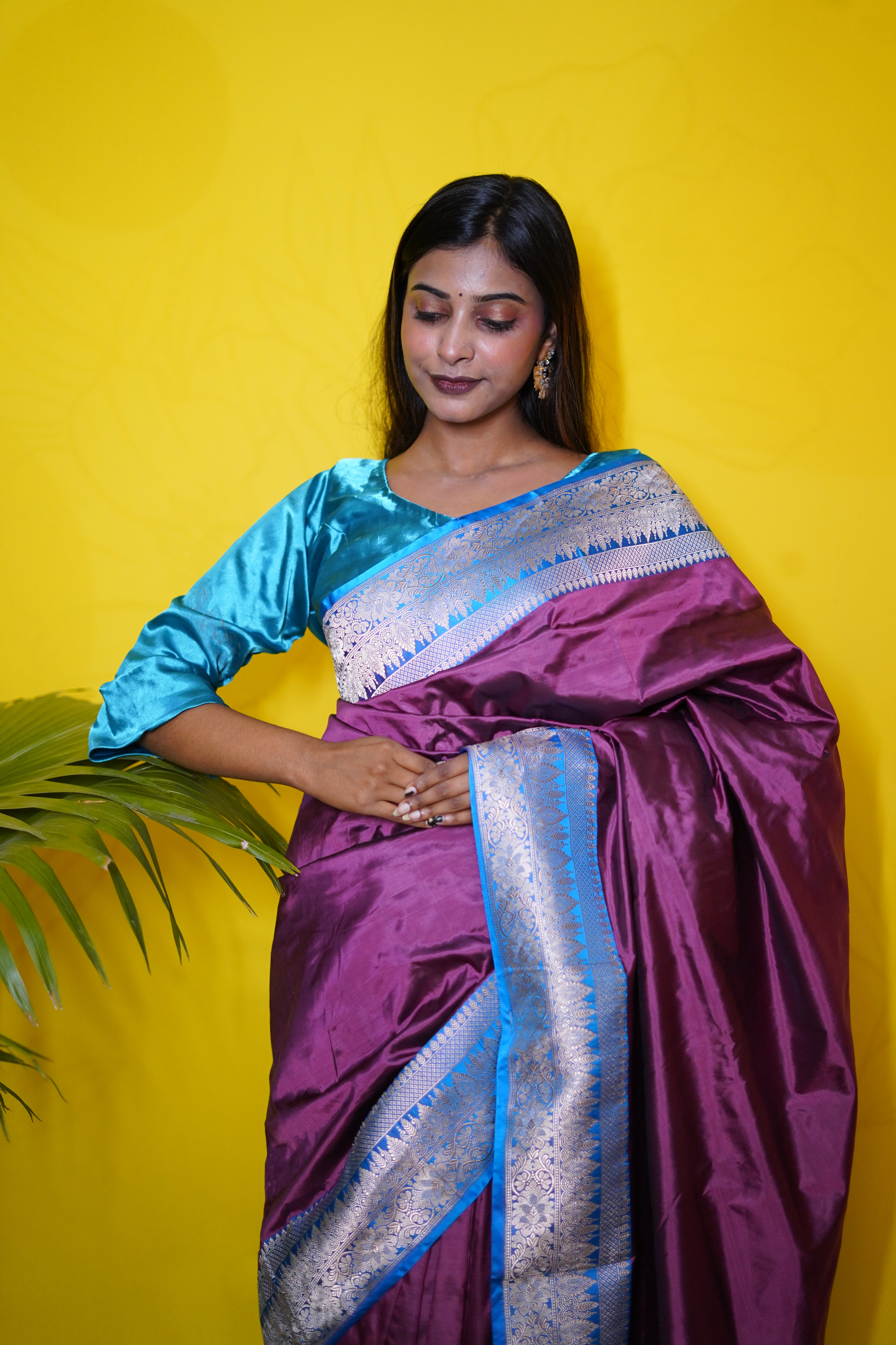 Pure Banarasi Handloom Katan Valkalam Saree
