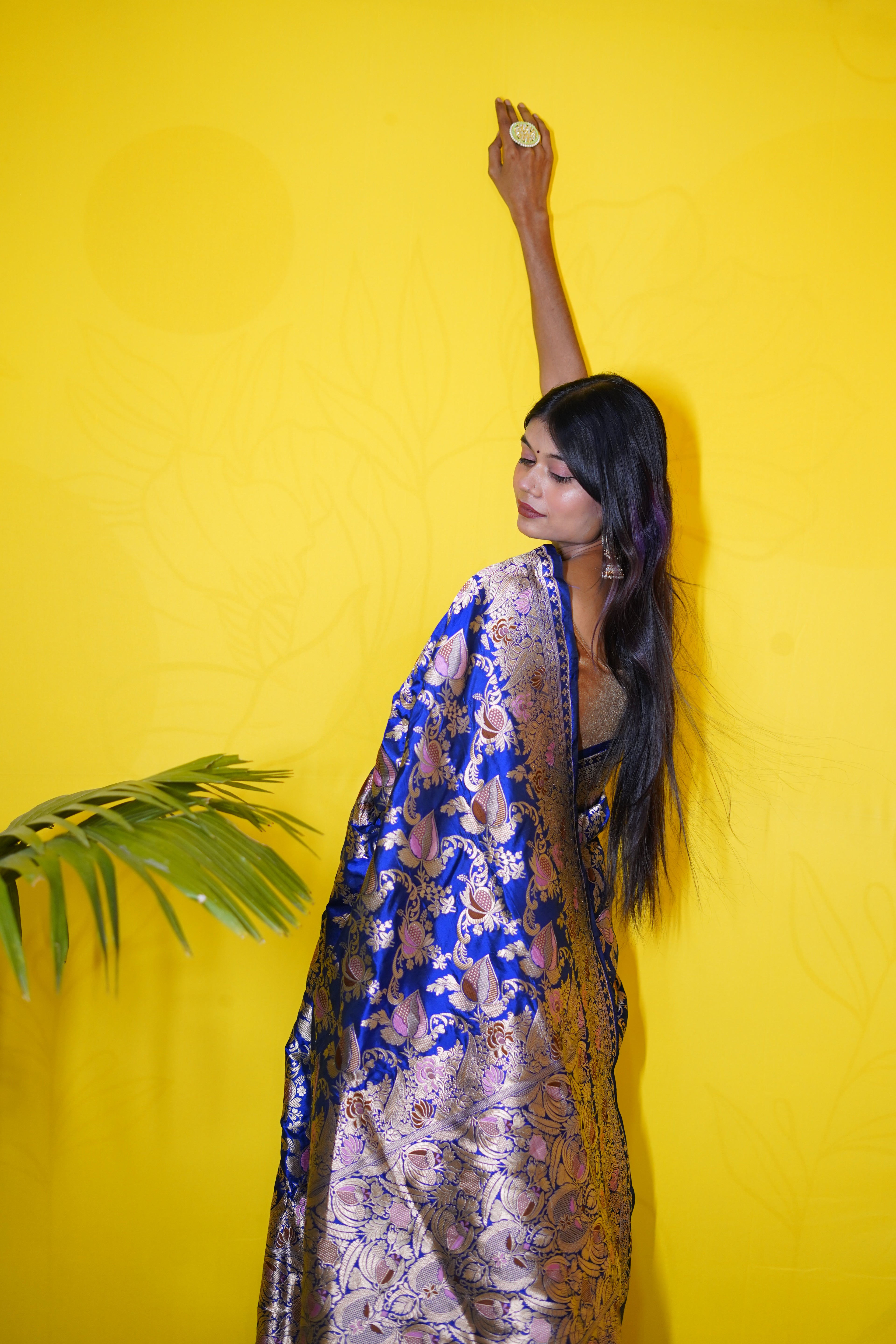Pure Banarasi Handloom Katan Jamdani Patola Saree