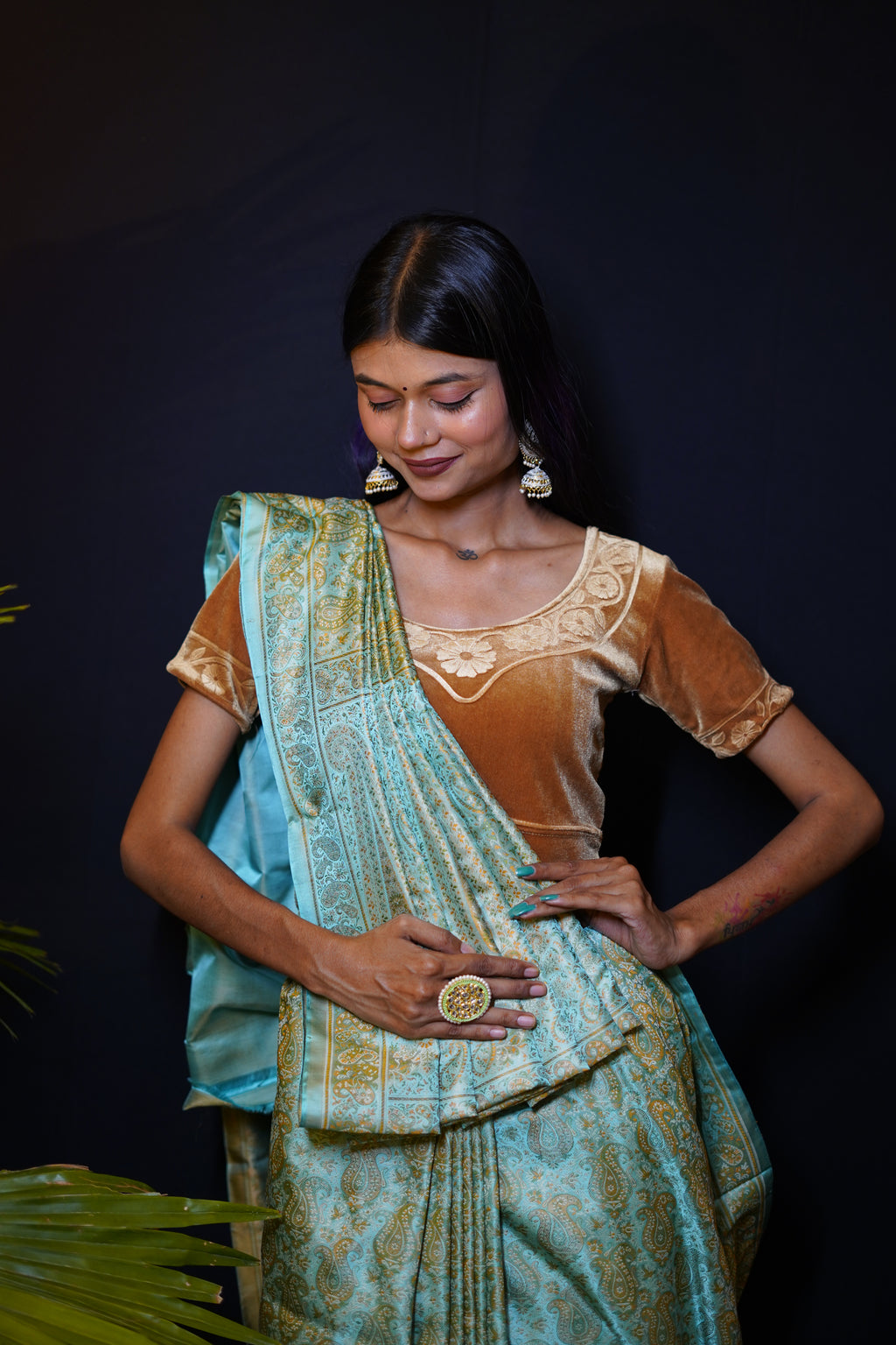 Pure Banarasi Handloom Katan Jamawar Saree