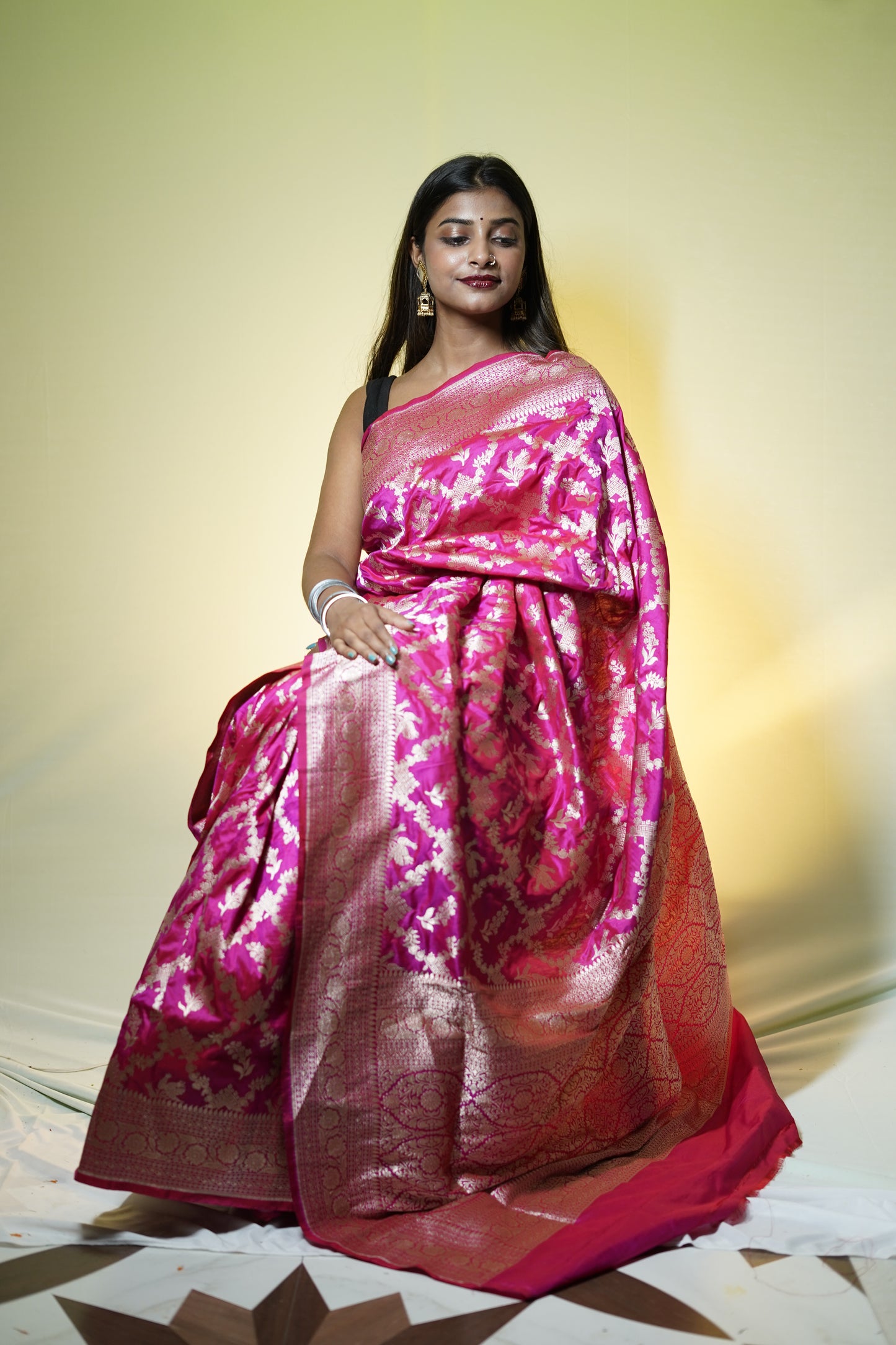 Pure Banarasi Handloom Katan Patola Saree