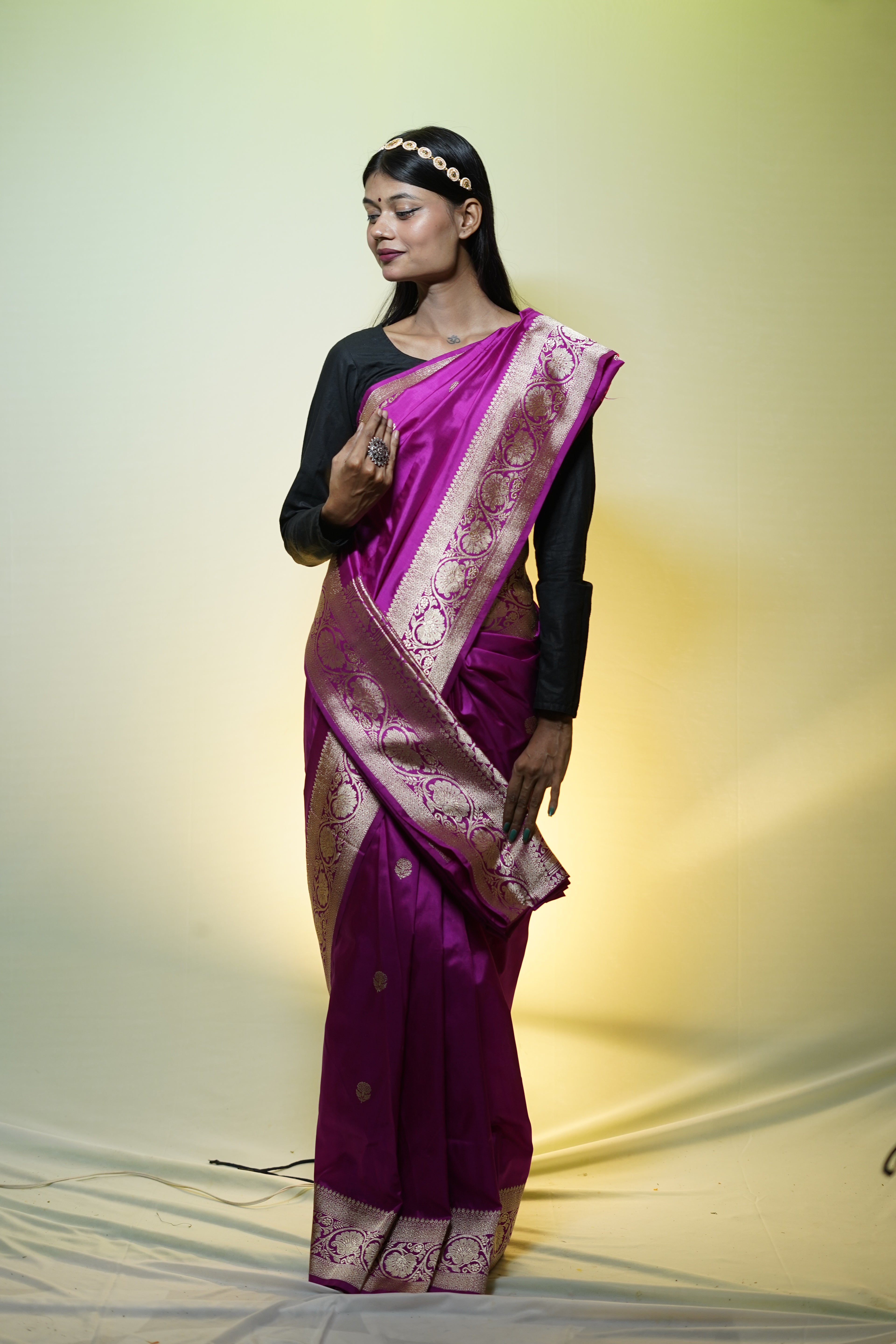 Pure Banarasi Handloom Katan Boota Saree