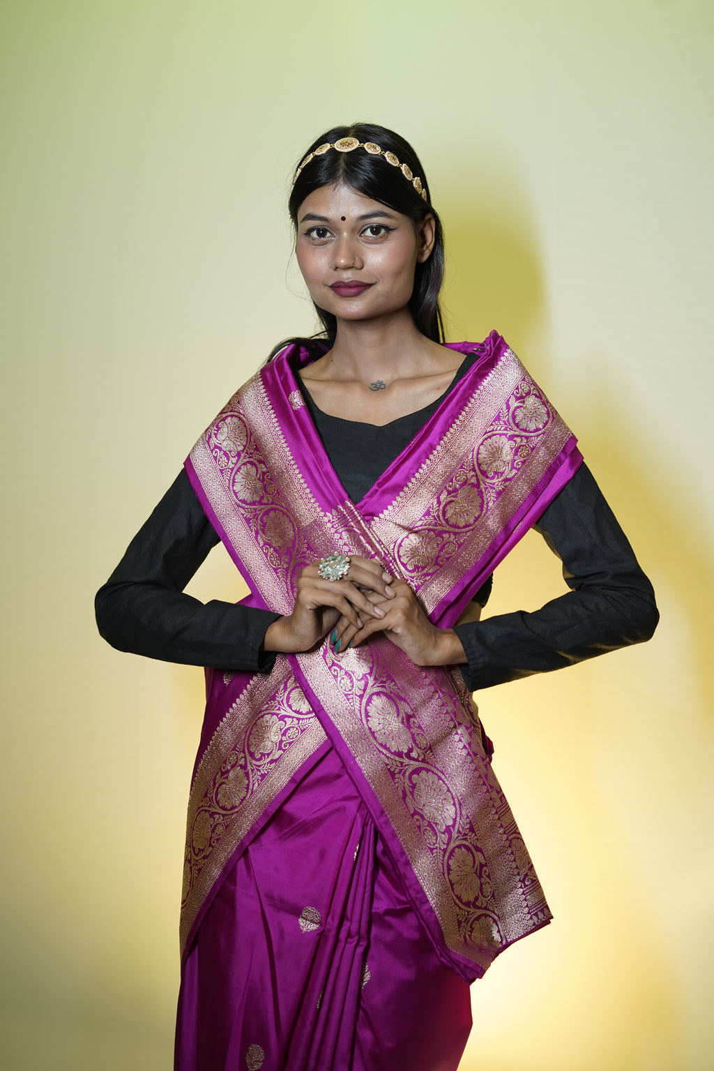 Pure Banarasi Handloom Katan Boota Saree