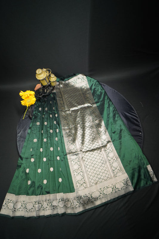 Pure Banarasi Handloom Katan Designer Saree