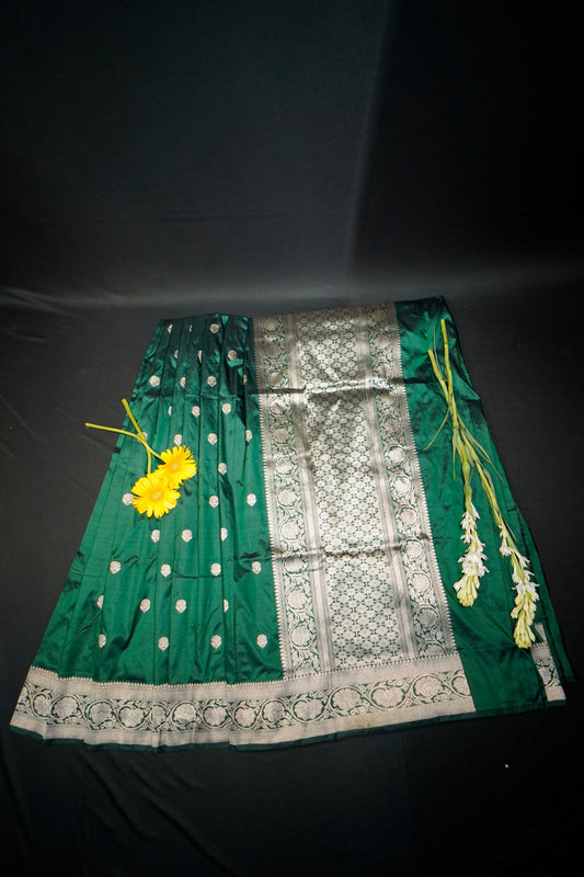 Pure Banarasi Handloom Katan Designer Saree