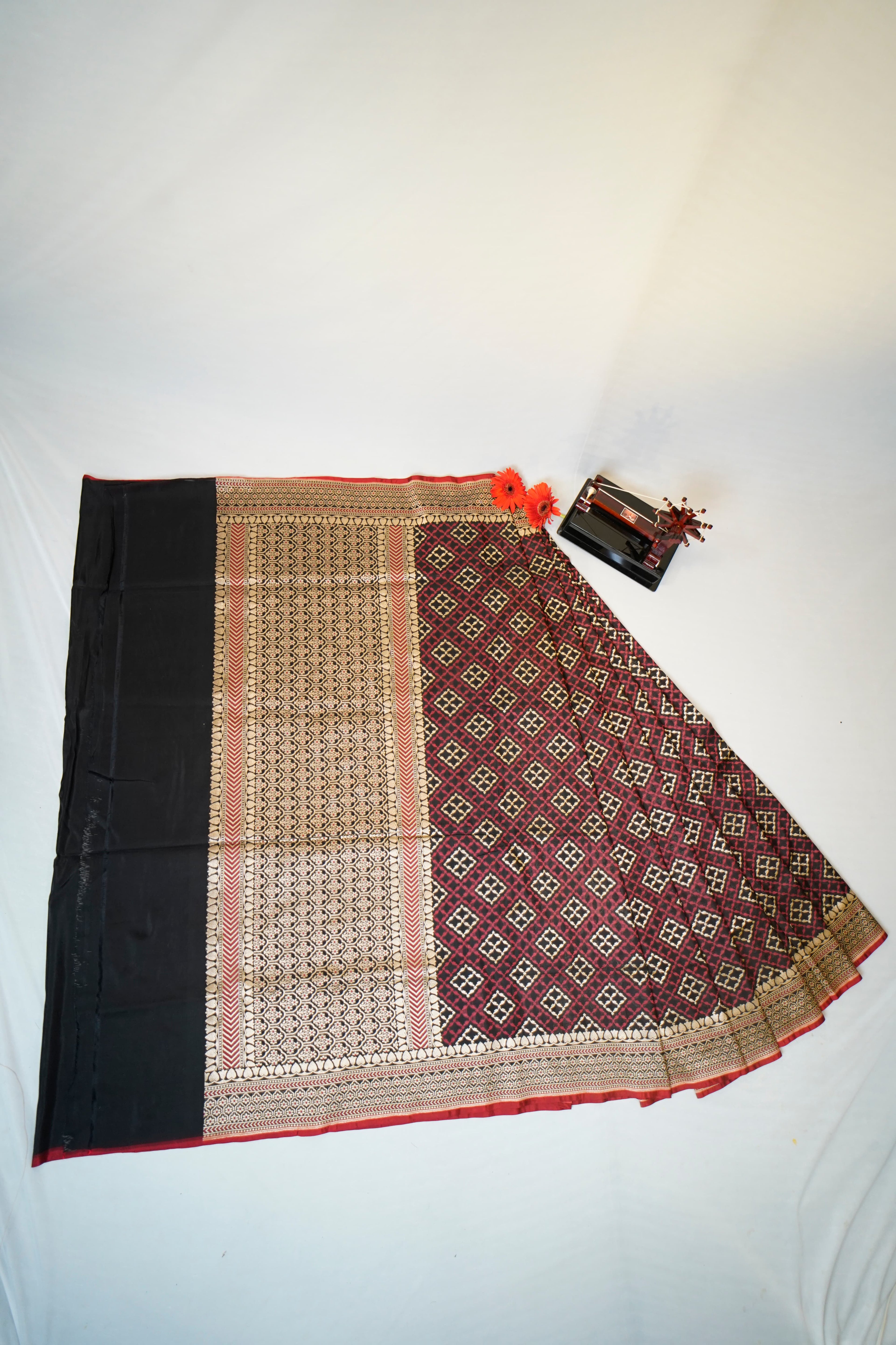 Pure Banarasi Handloom Katan Georgette Saree