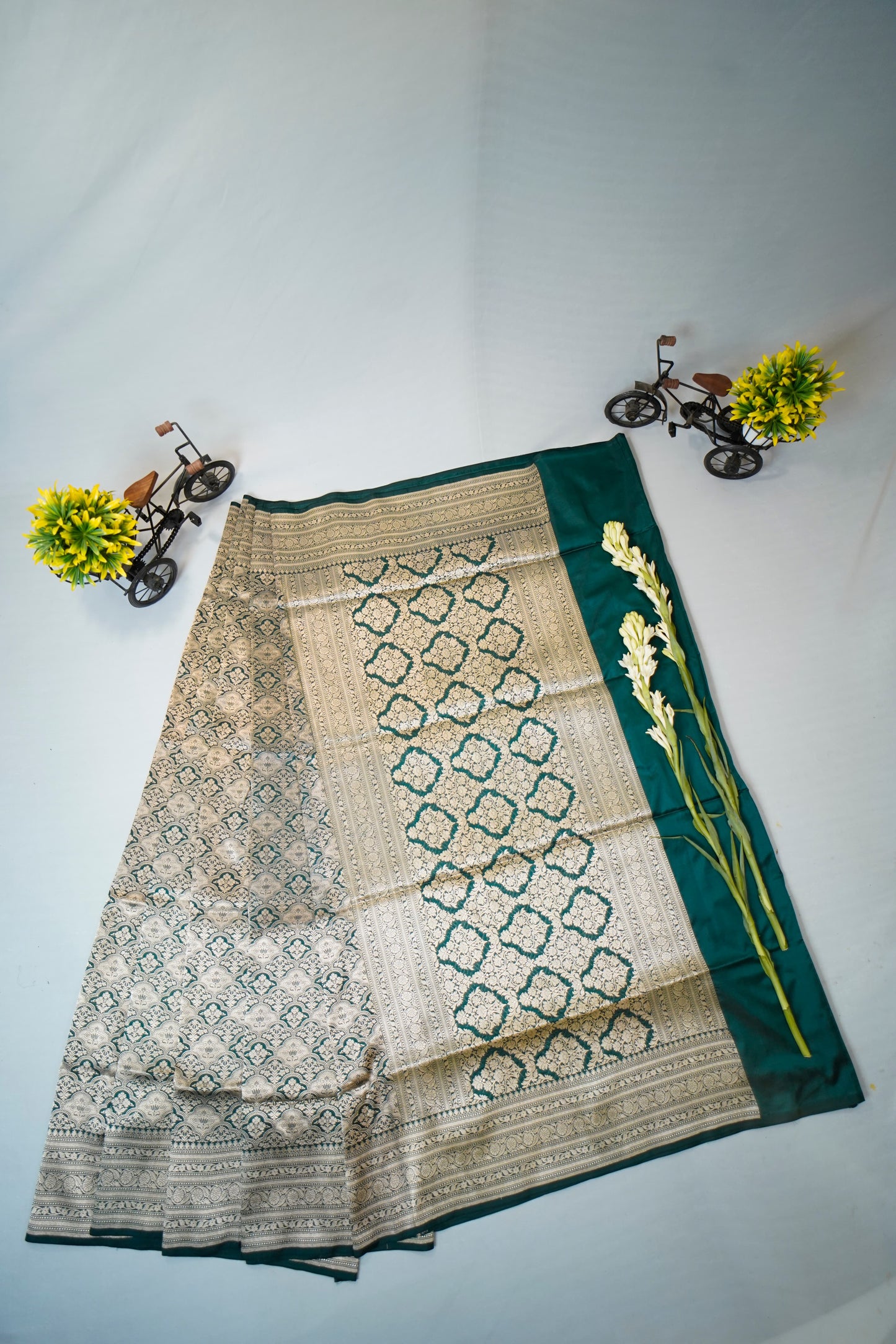 Pure Banarasi Handloom Katan Brocade Saree