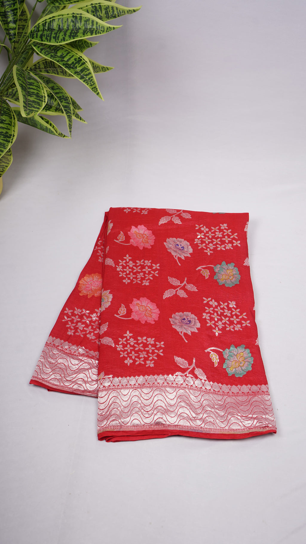 Pure Banarasi Handloom Khaddi Georgette Mina Saree