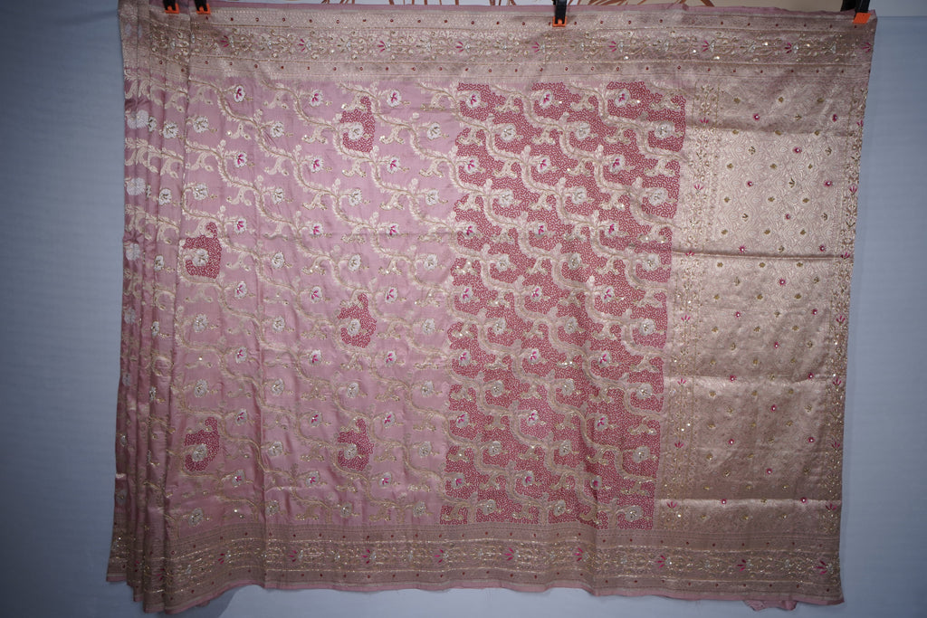 Pure Banarasi Handloom Katan Handwork Saree