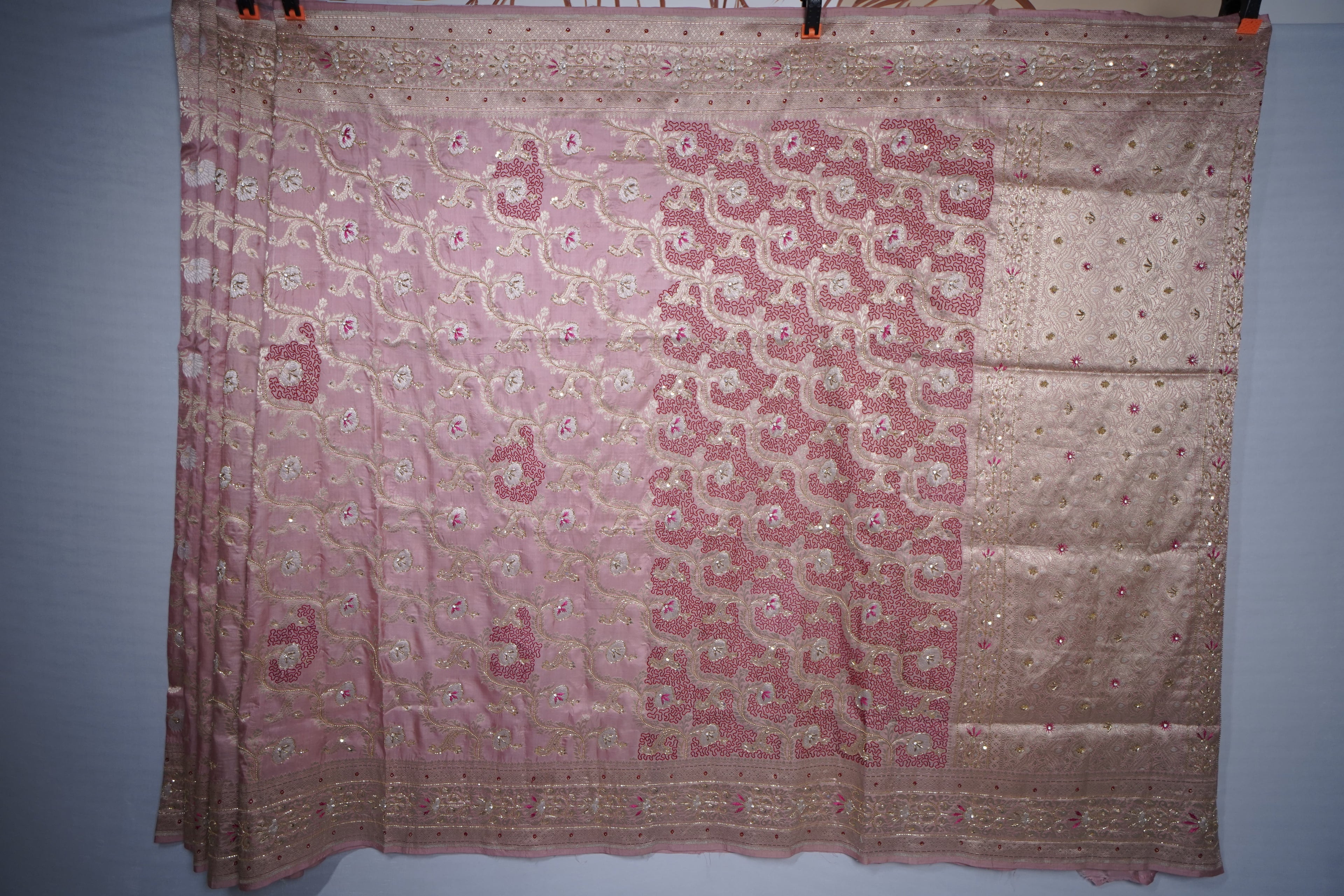 Pure Banarasi Handloom Katan Handwork Saree