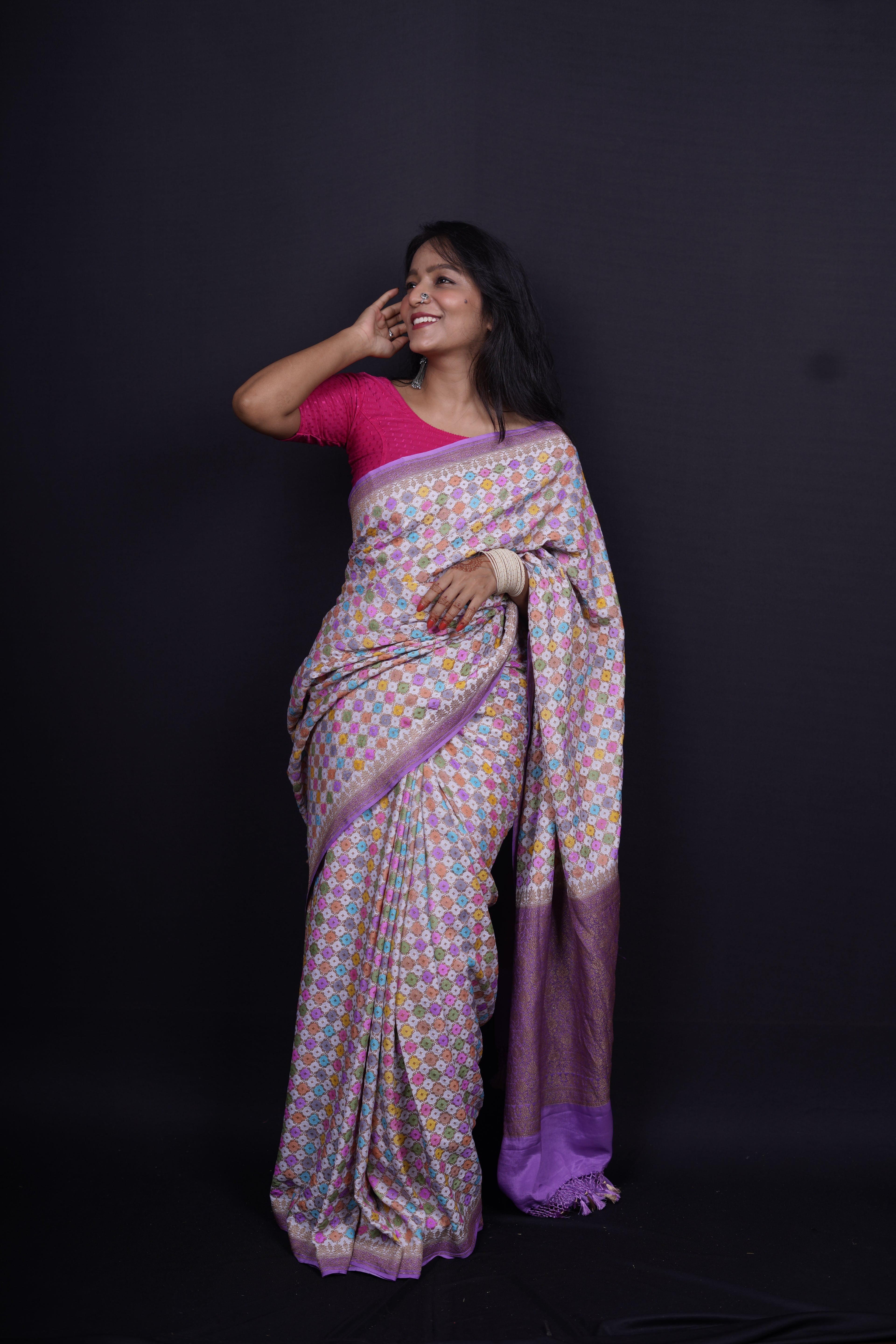 Pure Banarasi Handloom Rangkaat Moonga Silk Saree
