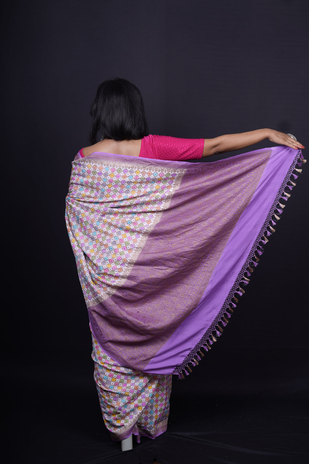 Pure Banarasi Handloom Rangkaat Moonga Silk Saree