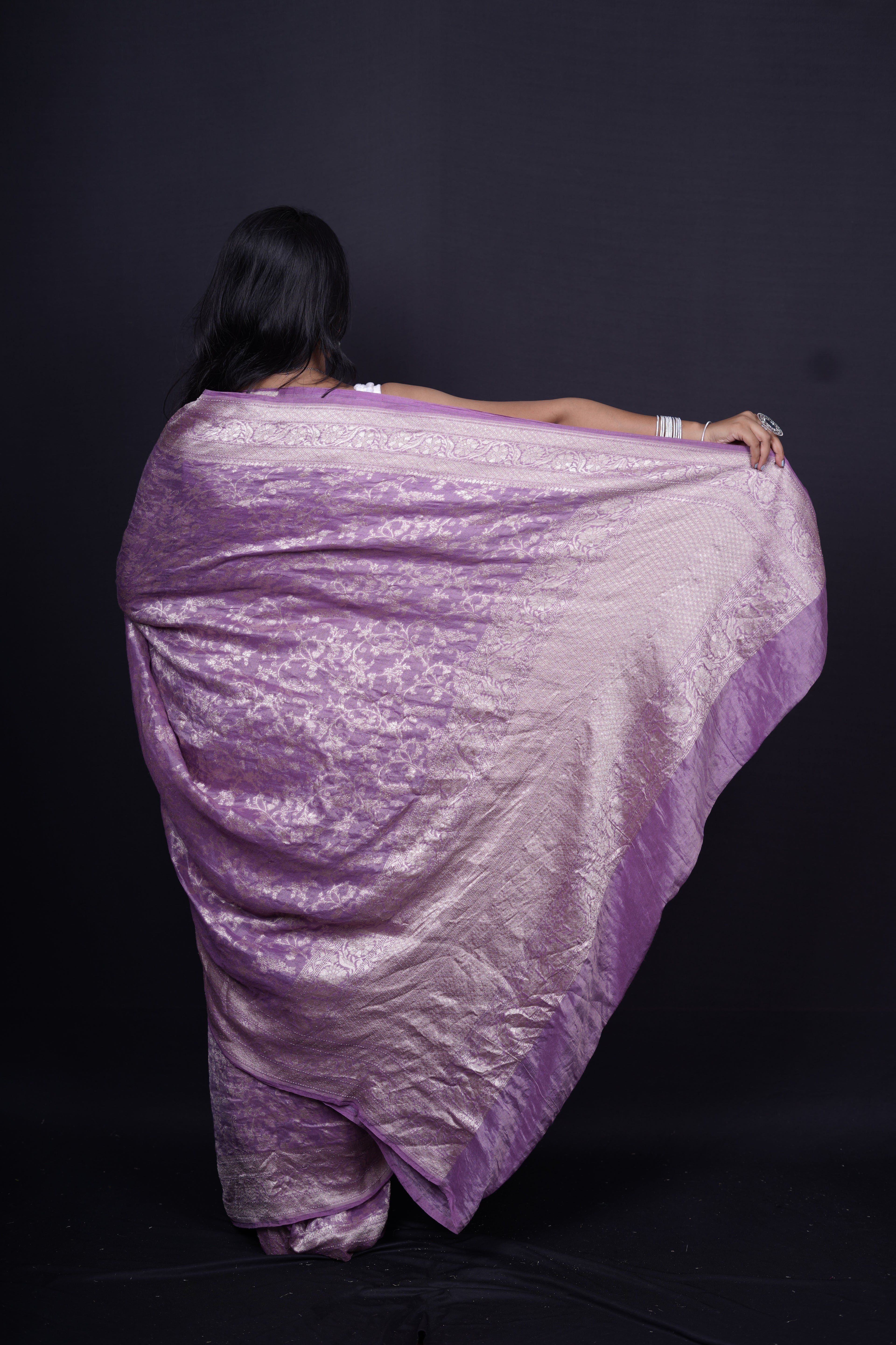 Pure Banarasi Handloom Tissue Georgette Saree