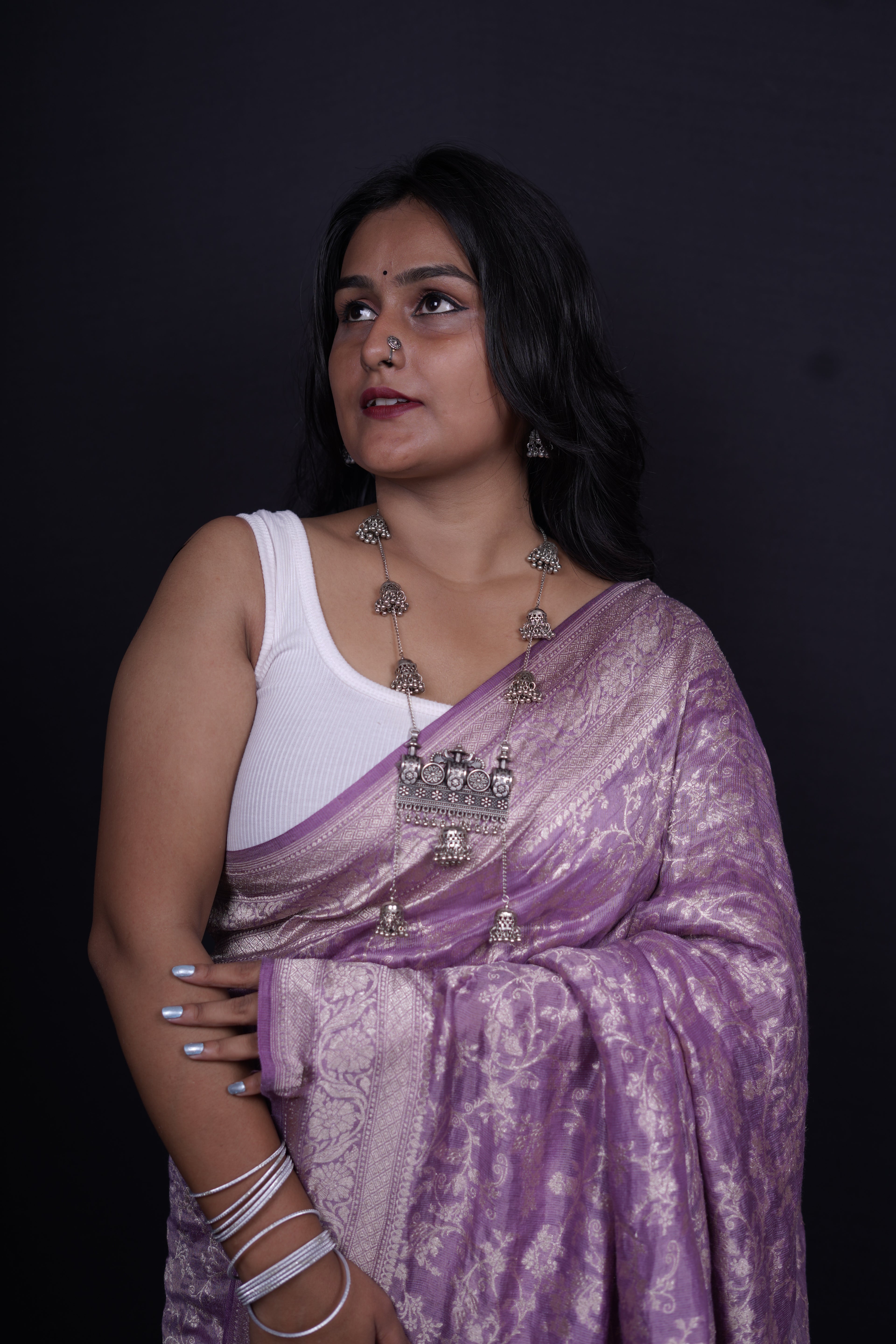 Pure Banarasi Handloom Tissue Georgette Saree