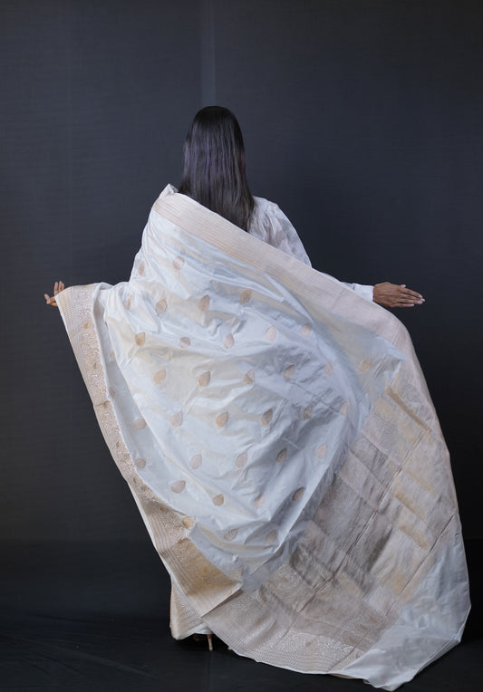 Pure Banarasi Handloom Katan Designer Saree