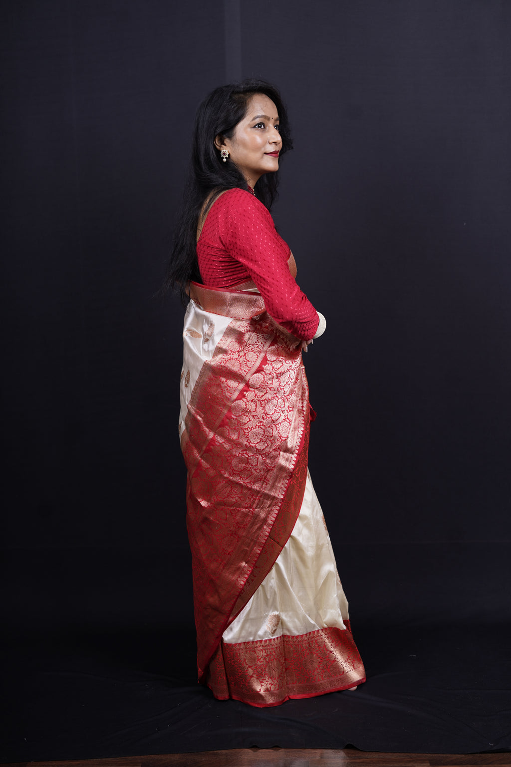 Pure Banarasi Handloom Katan Boota Saree