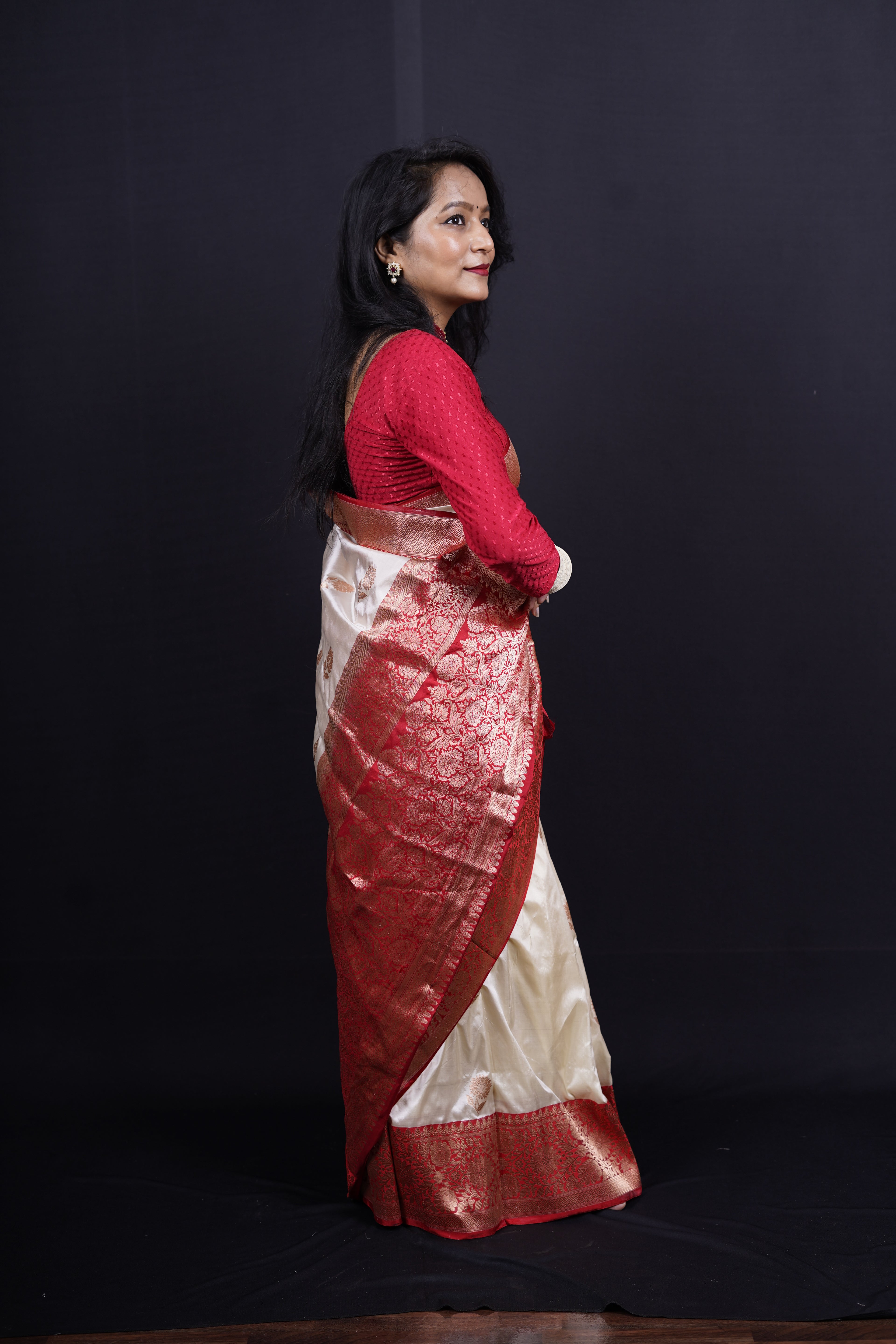 Pure Banarasi Handloom Katan Boota Saree