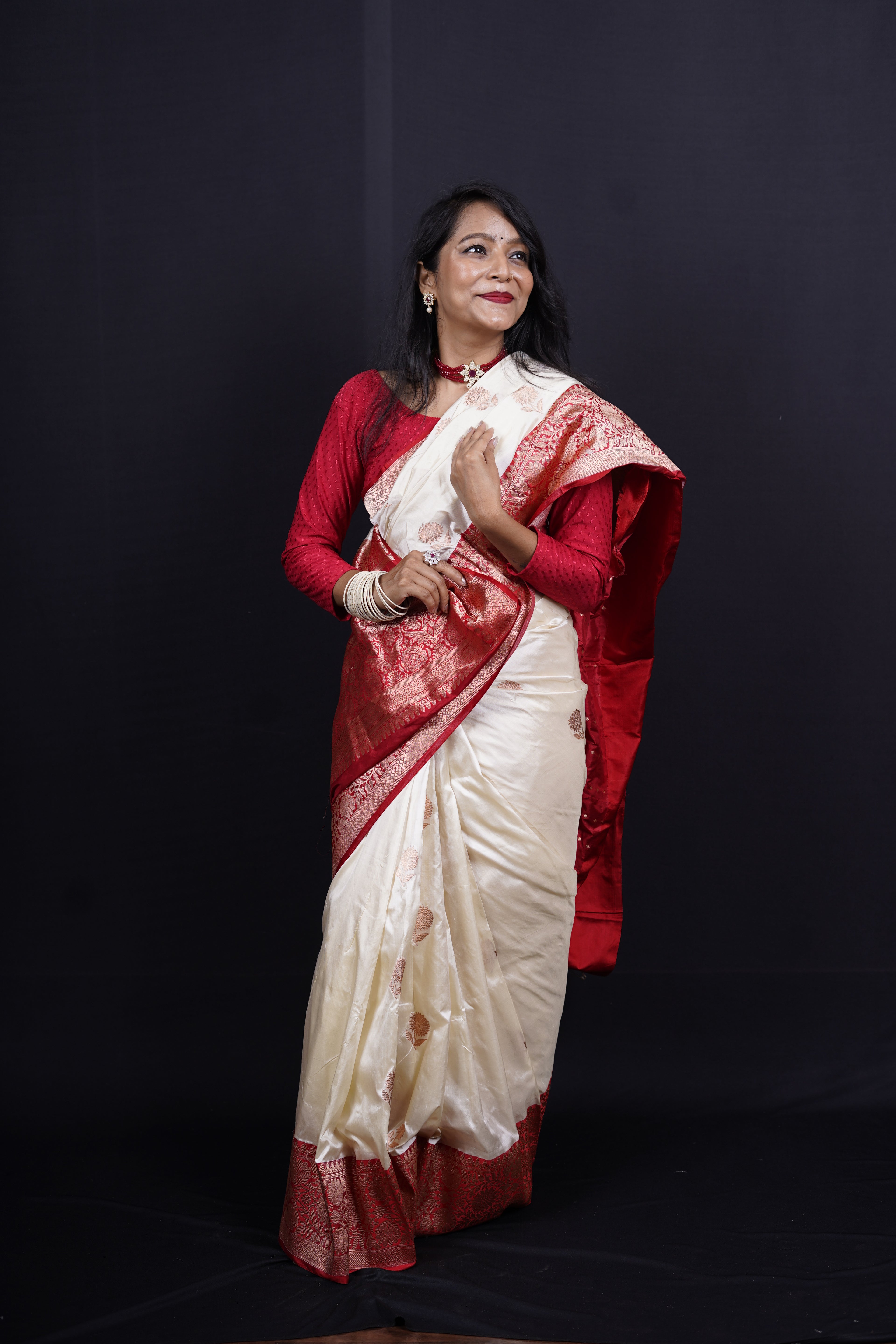 Pure Banarasi Handloom Katan Boota Saree