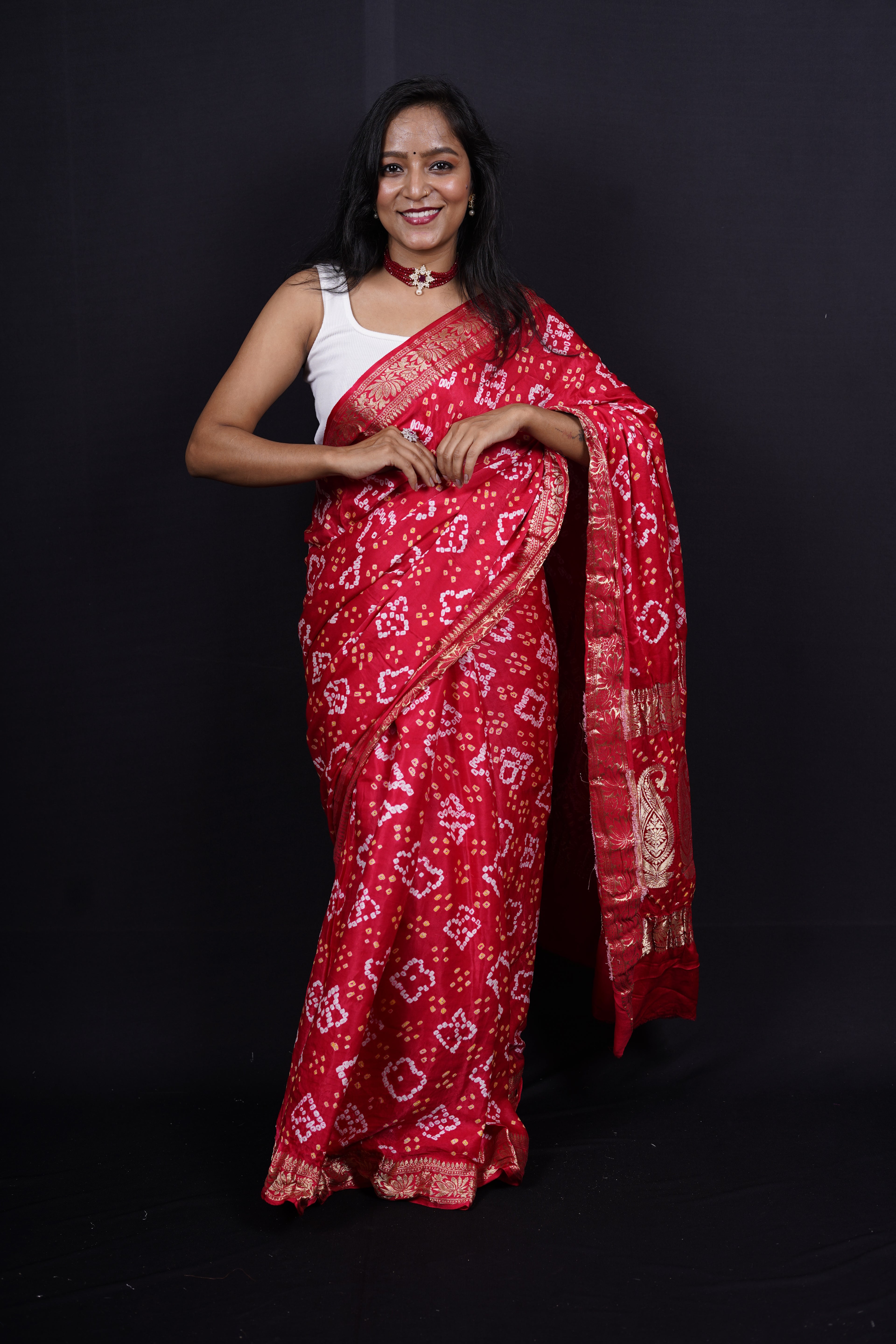 Pure Banarasi Handloom Gaji Silk Saree